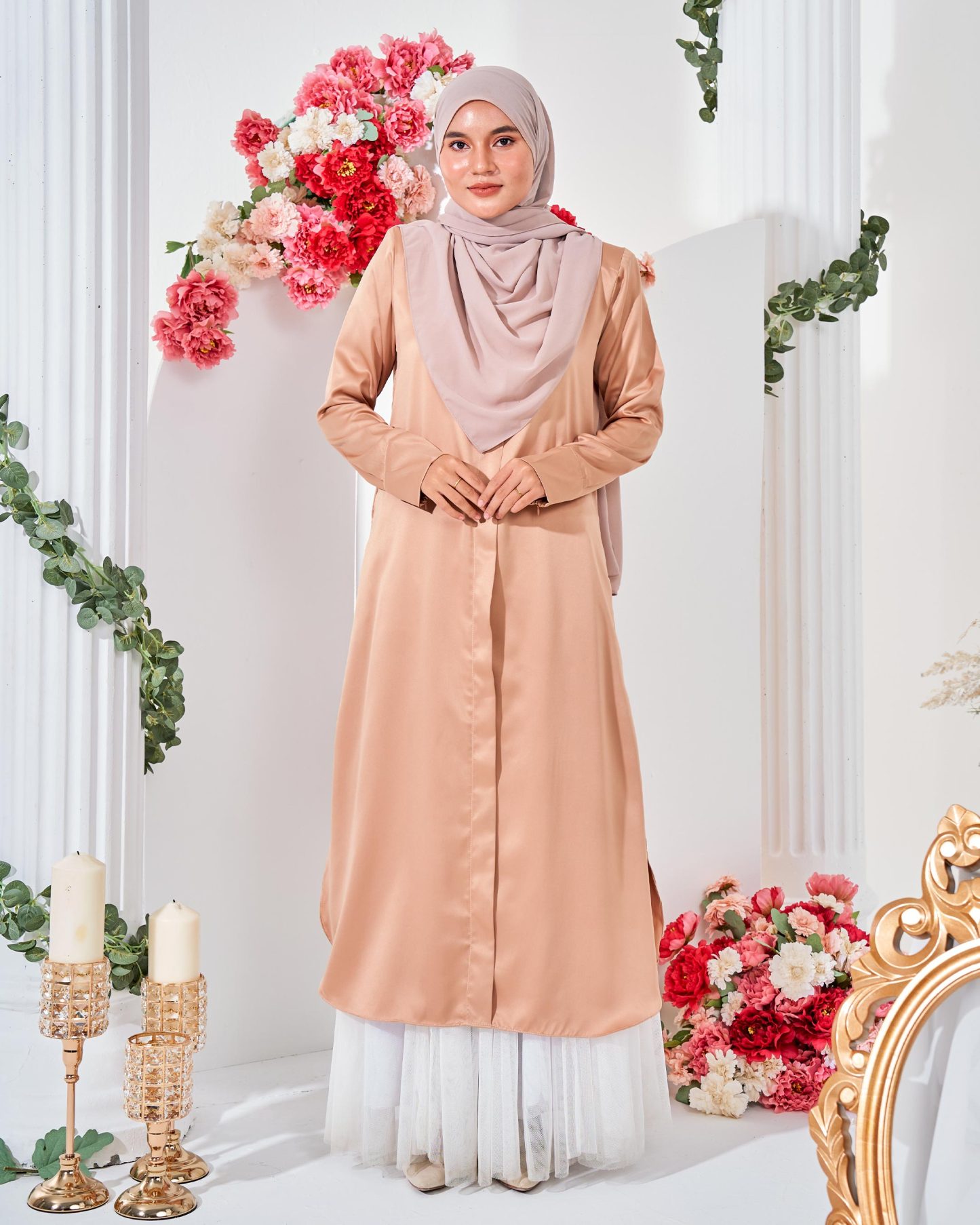 Medi Dress Leiseka - Tan Brown