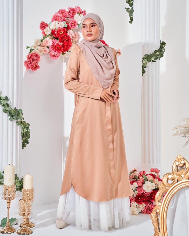 Medi Dress Leiseka - Tan Brown