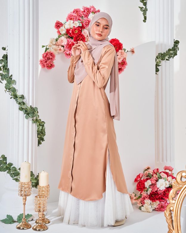 Medi Dress Leiseka - Tan Brown