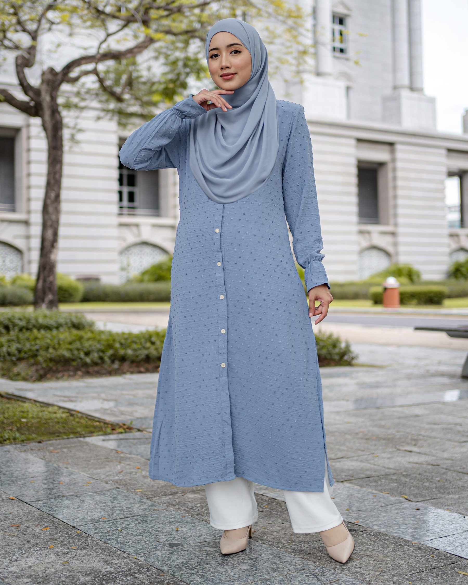 Medi Dress Letitia Laluna X MCC - Airforce Blue