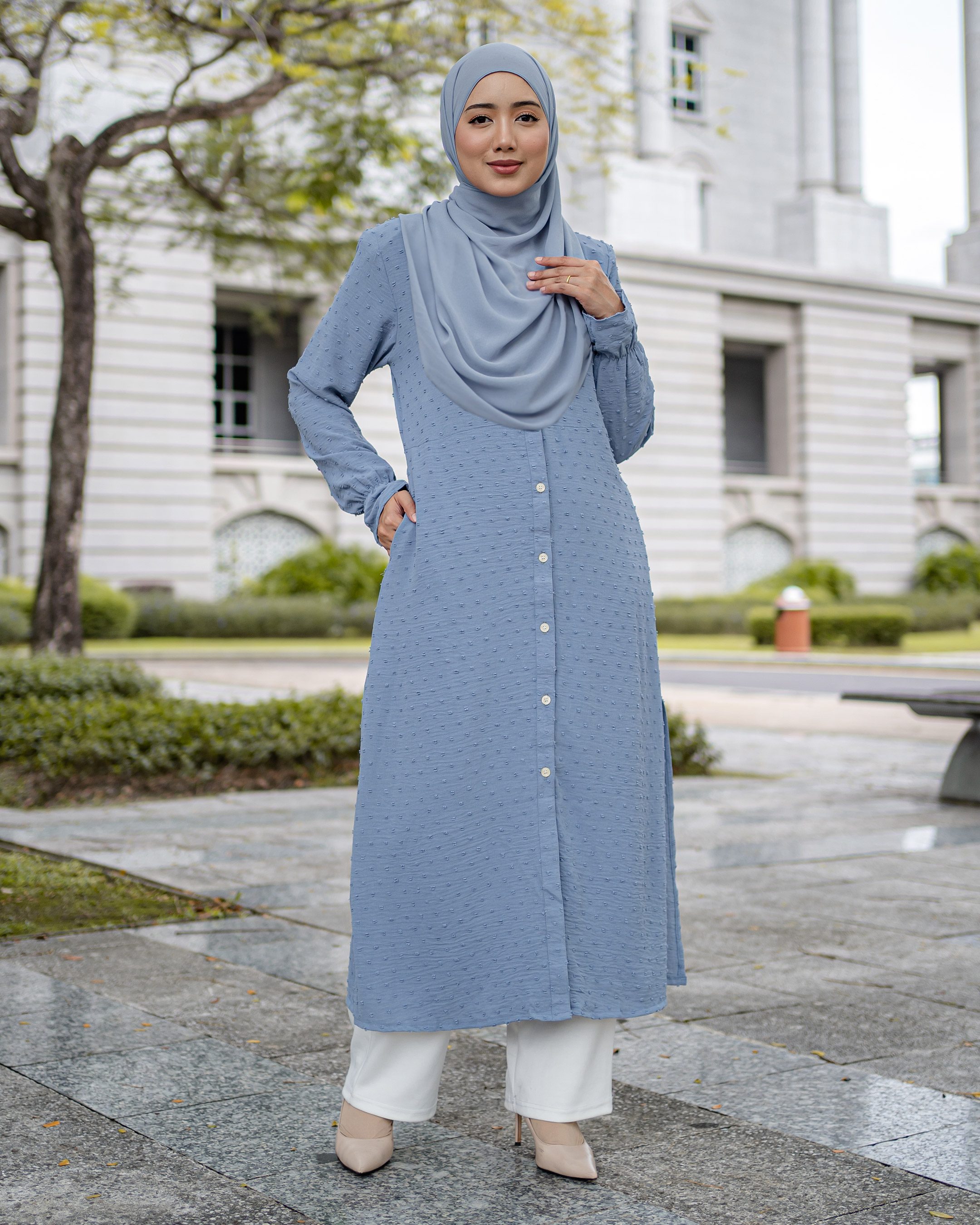 Medi Dress Letitia Laluna X MCC - Airforce Blue