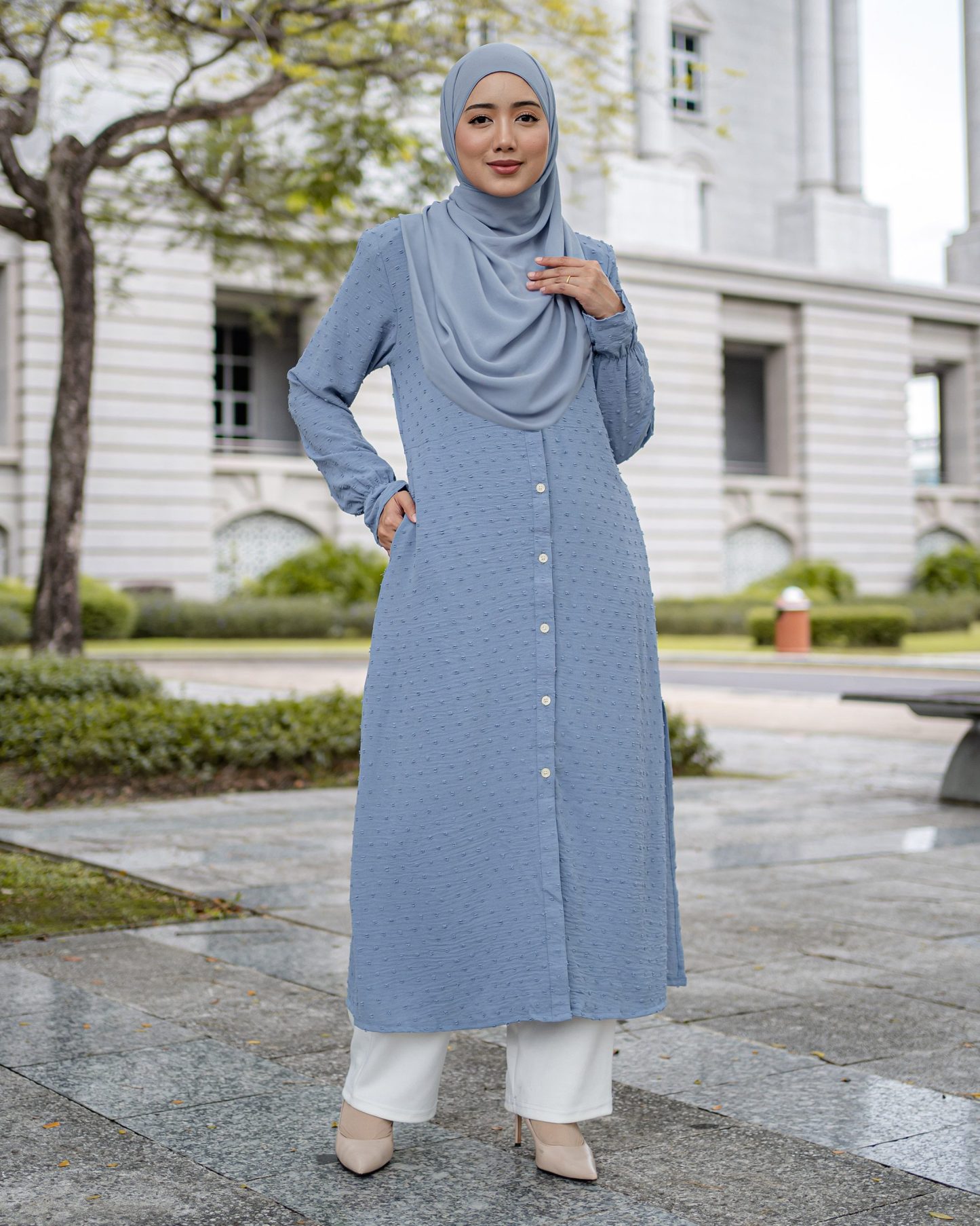 Medi Dress Letitia Laluna X MCC - Airforce Blue