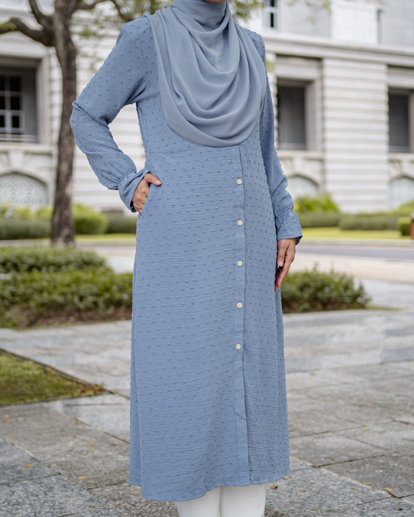 Medi Dress Letitia Laluna X MCC - Airforce Blue