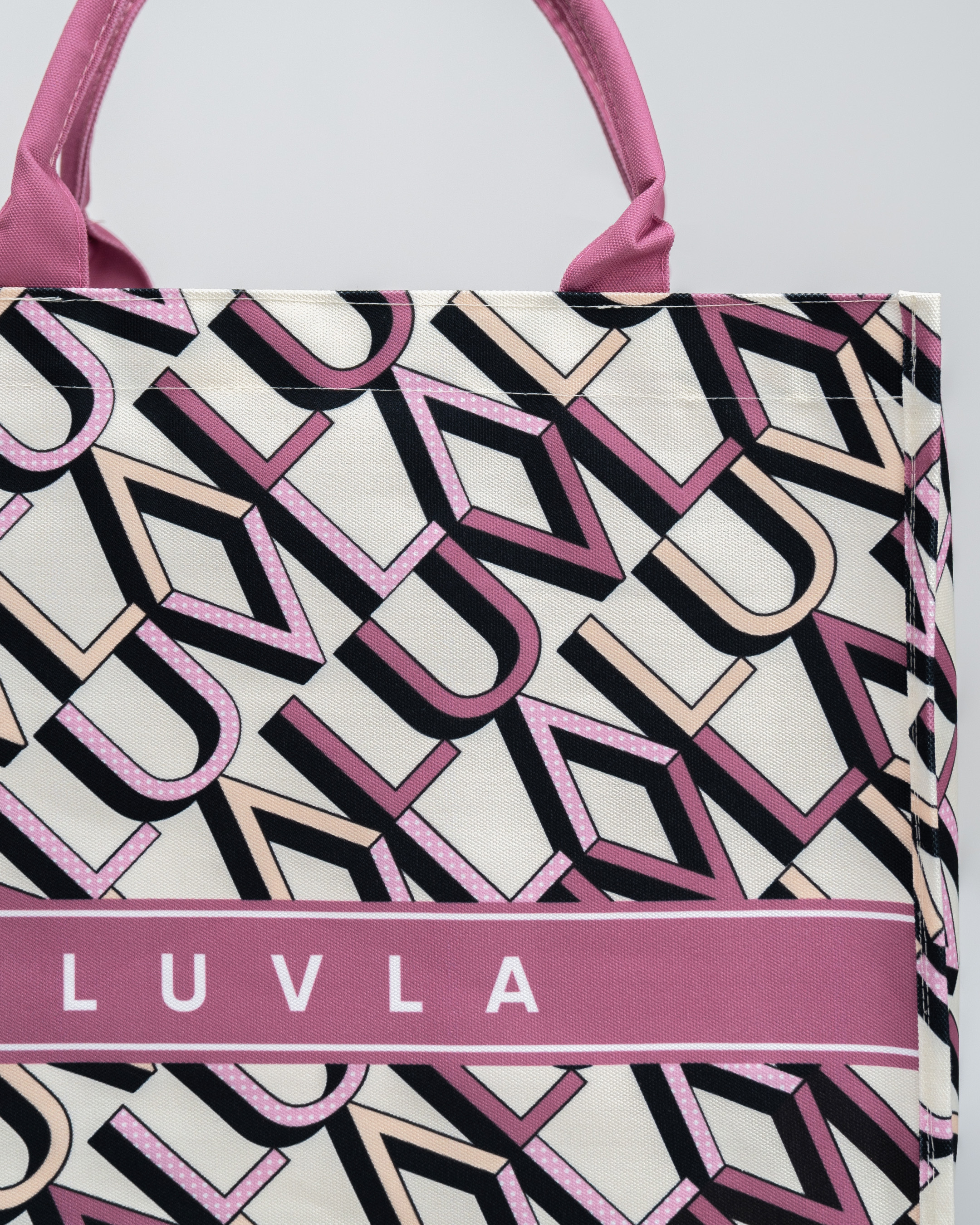 Luvla Canvas Tote Bag – Monogram Cattleya