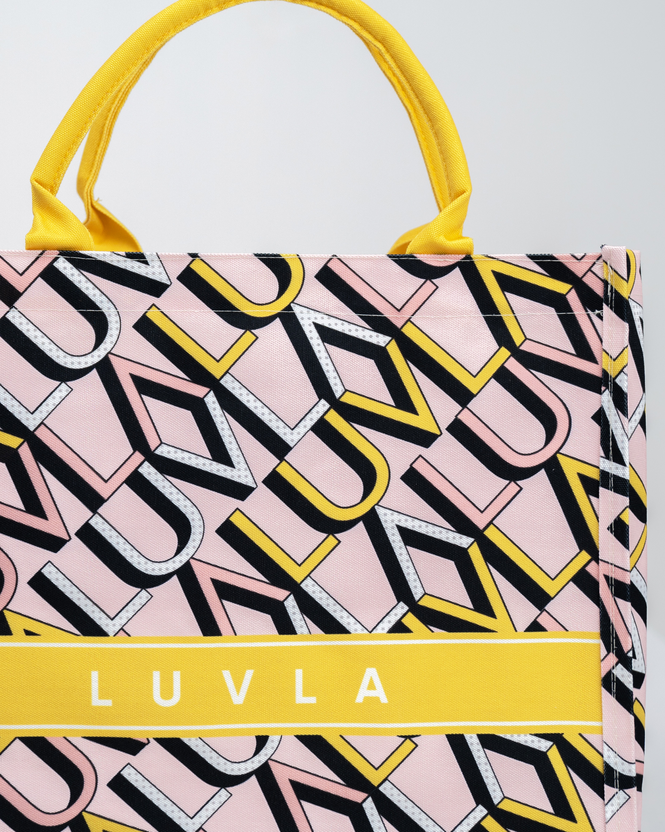 Luvla Canvas Tote Bag – Monogram Tuscan