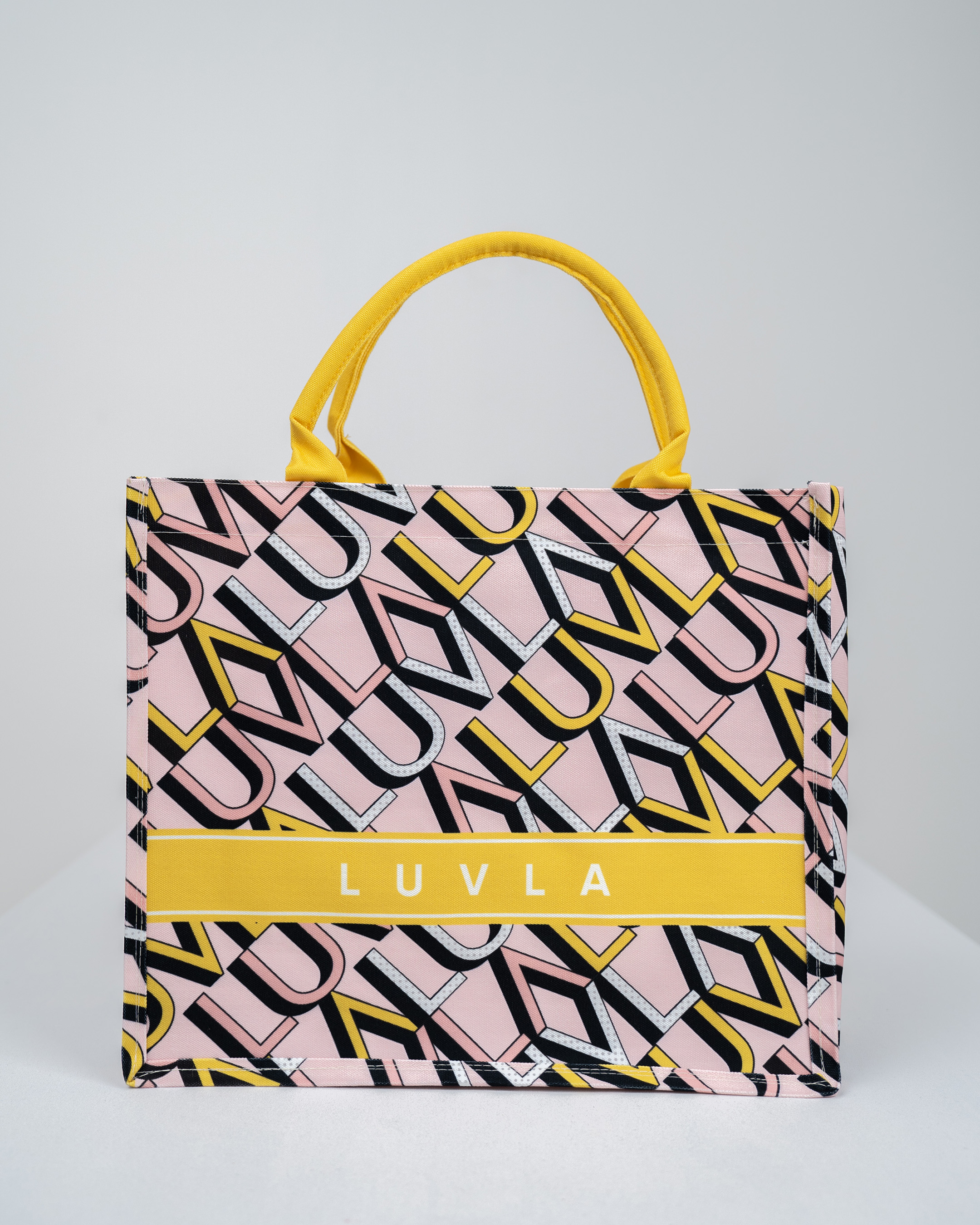 Luvla Canvas Tote Bag – Monogram Tuscan