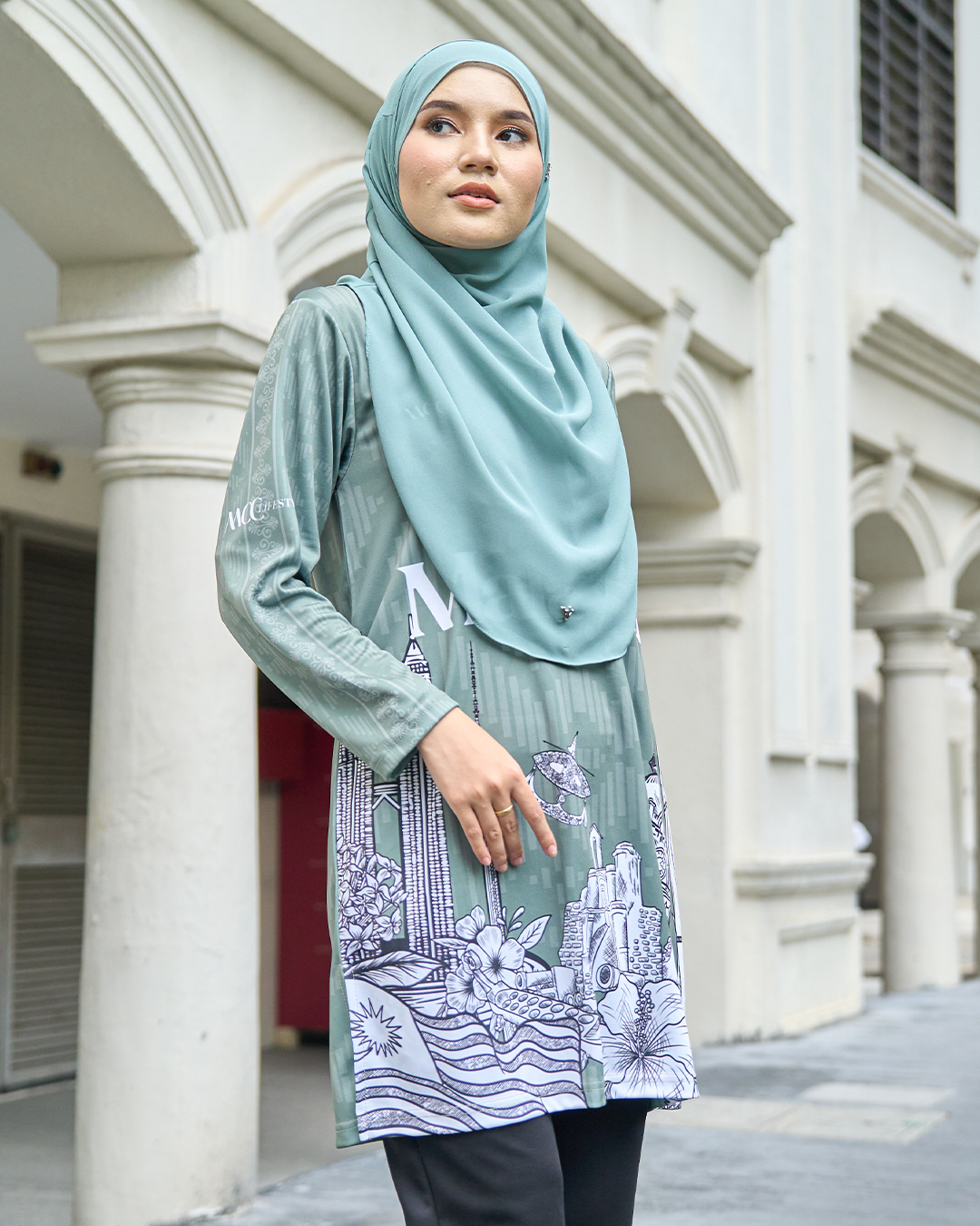 Muslimah Jersey Jiwa Merdeka - Laskar Mint
