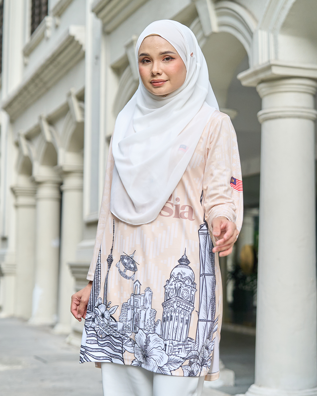Muslimah Jersey Jiwa Merdeka - Pribumi Nude