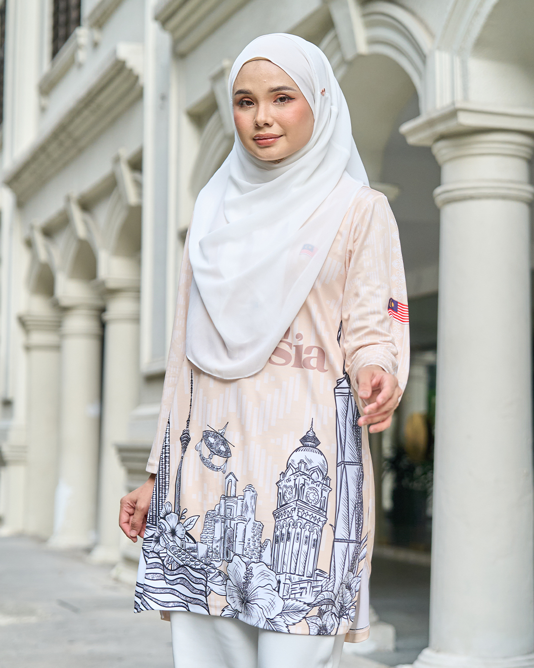 Muslimah Jersey Jiwa Merdeka - Pribumi Nude