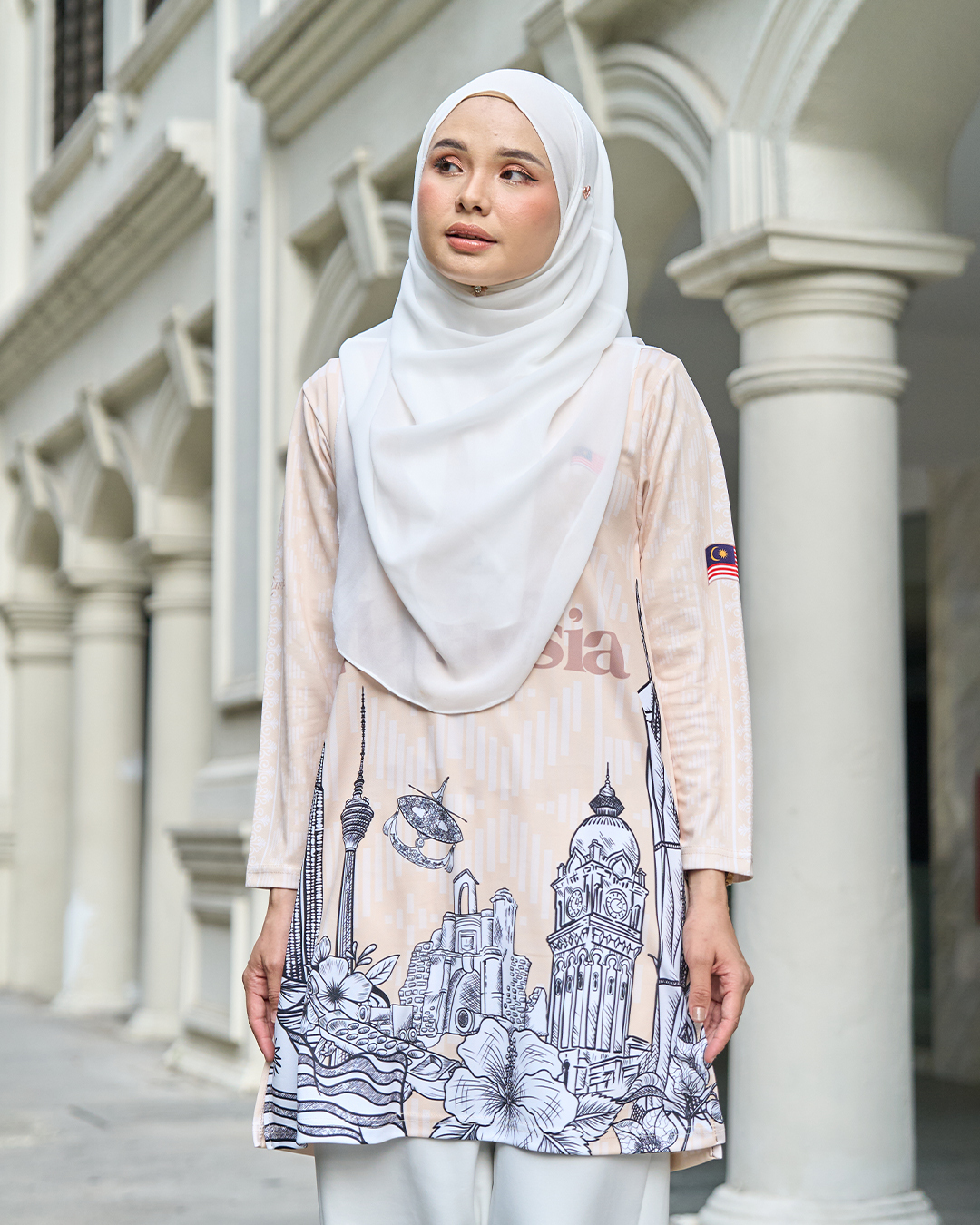 Muslimah Jersey Jiwa Merdeka - Pribumi Nude