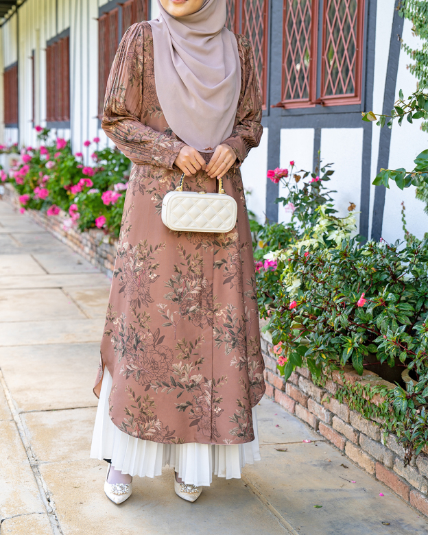 Medi Dress Pleated Lyra - Jasmine Camel Brown