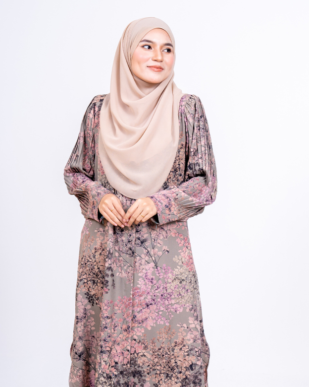Medi Dress Pleated Lyra - Sakura Dusty Pistachio