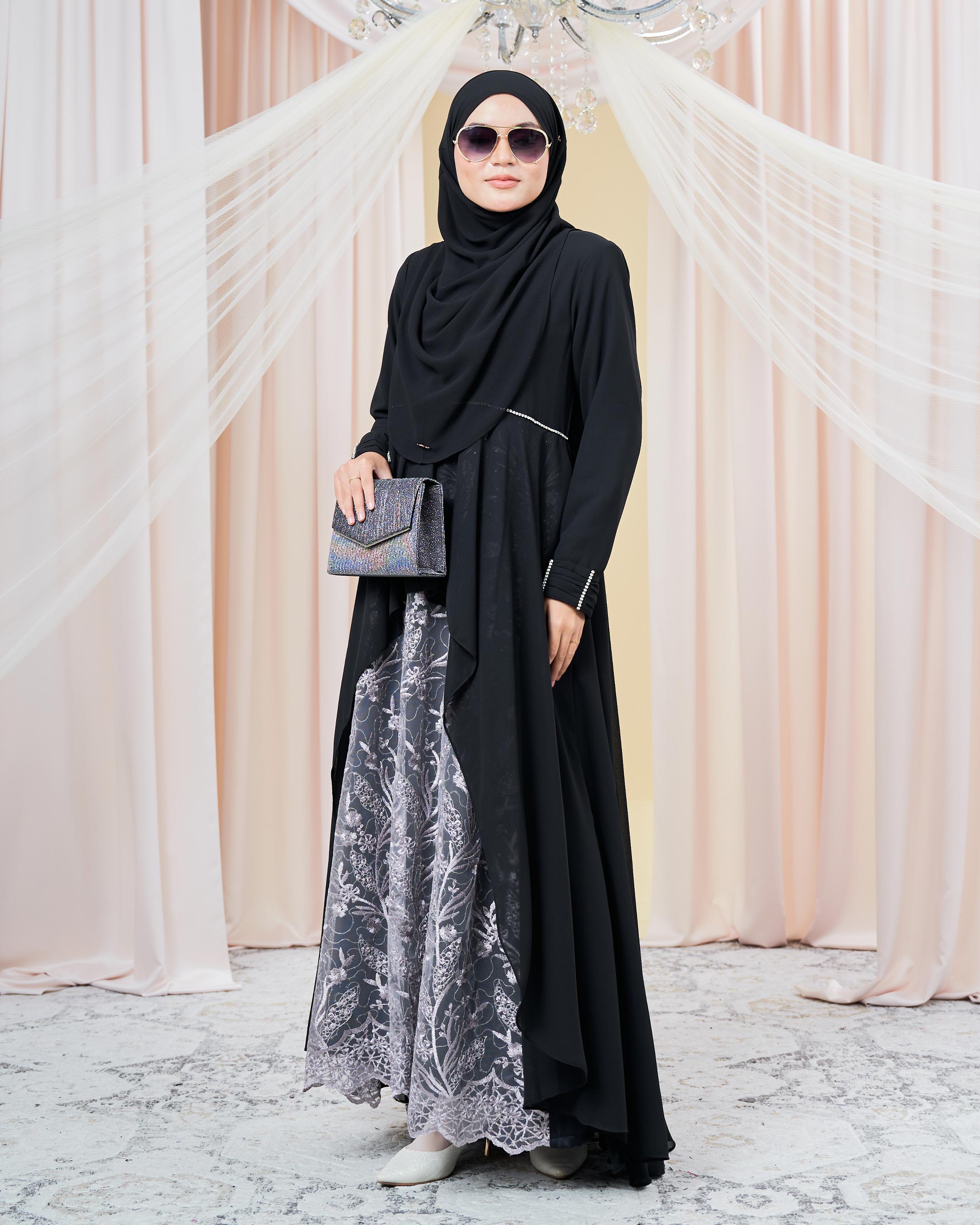 Dress Lace Nara 3.0 - Royal Black