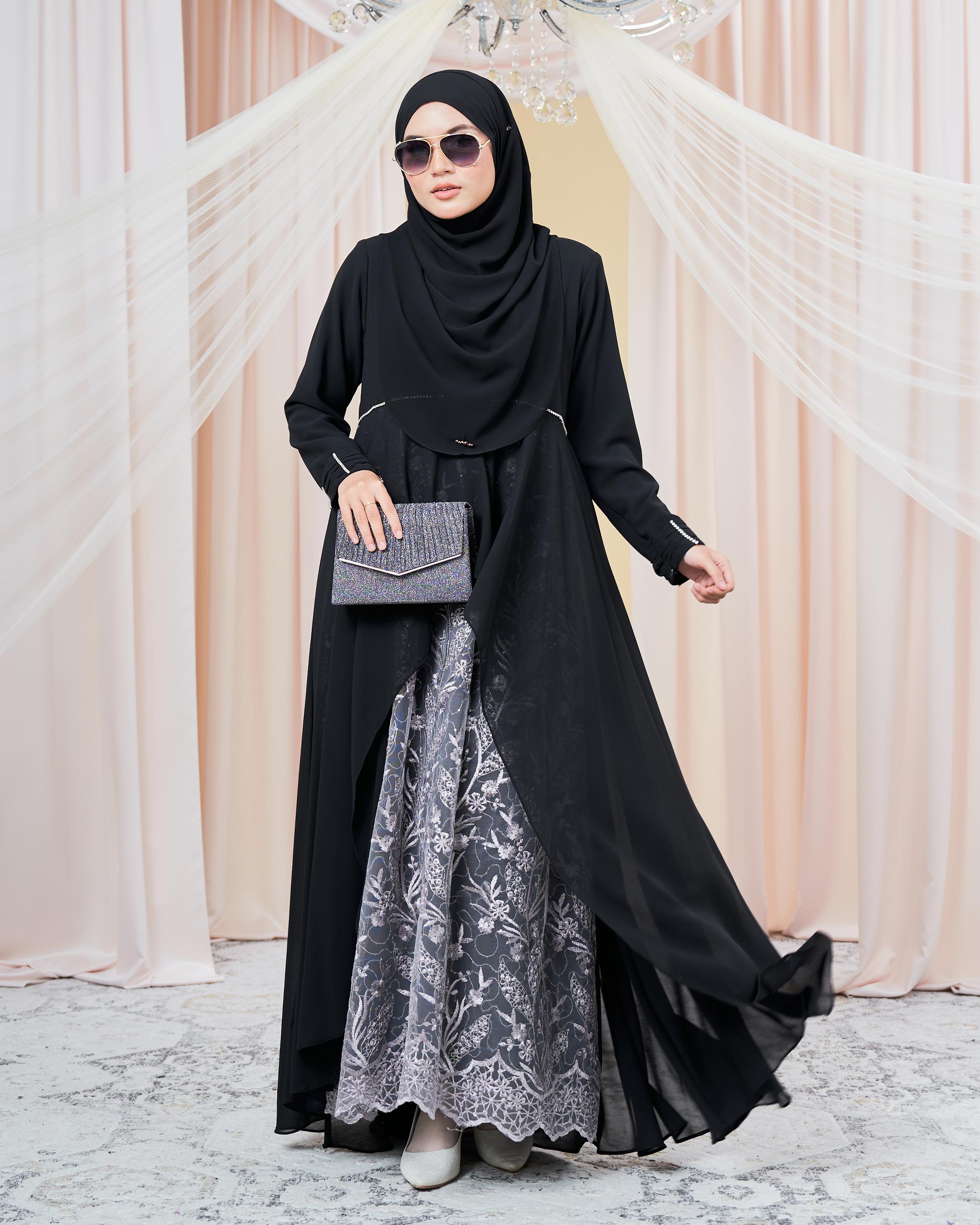 Dress Lace Nara 3.0 - Royal Black
