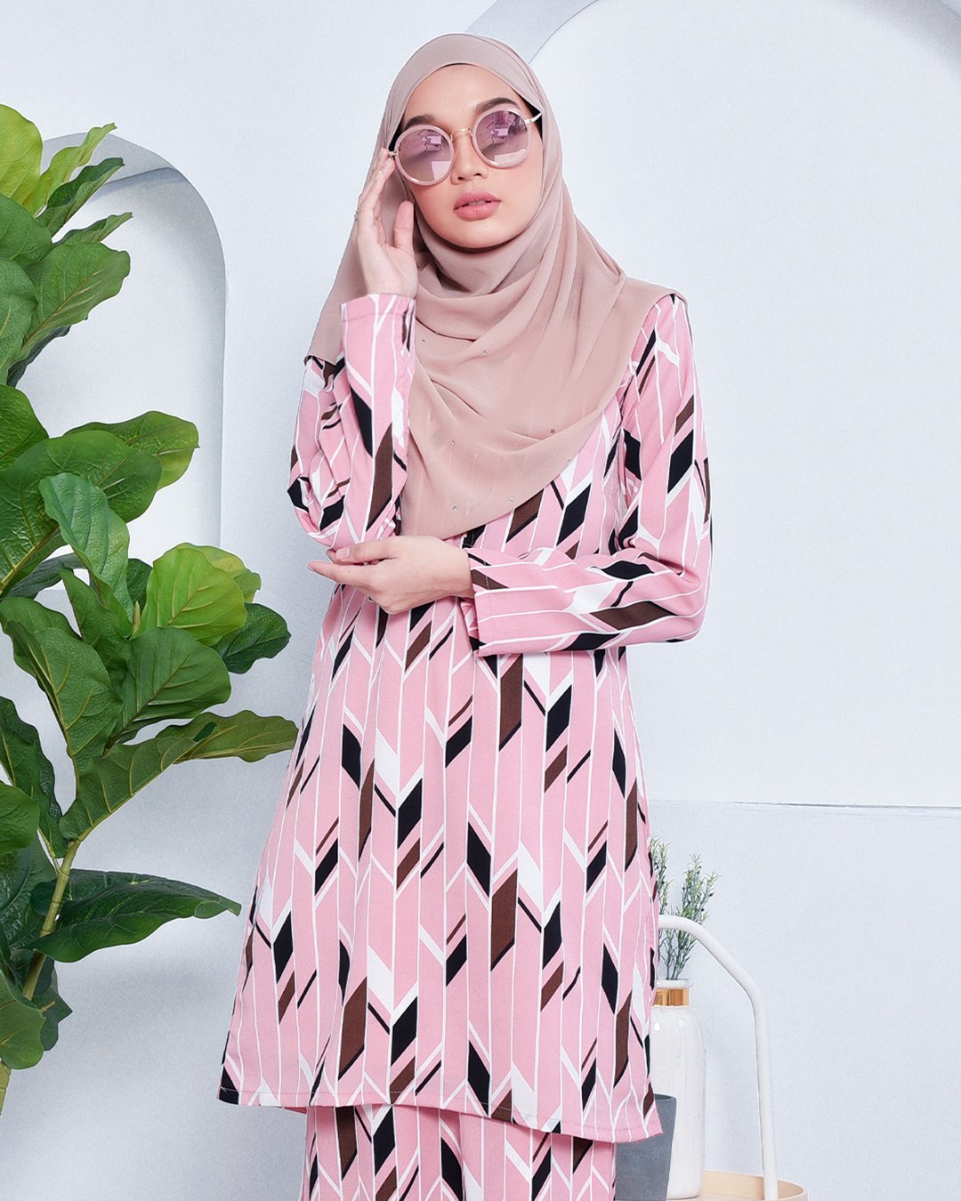Baju Kurung Nicole - Princess Pink