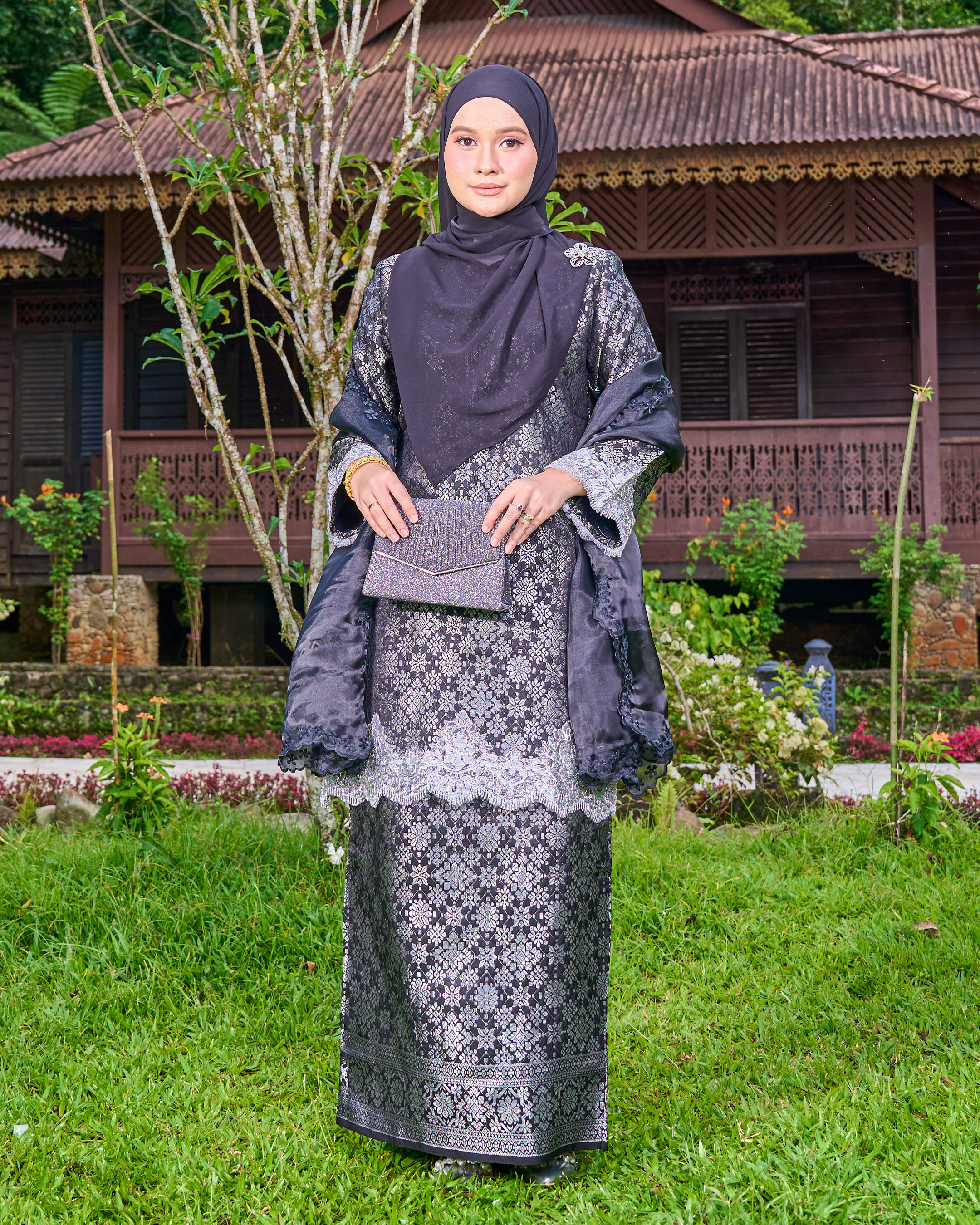 Baju Kurung Moden Lace Songket Ramadhani