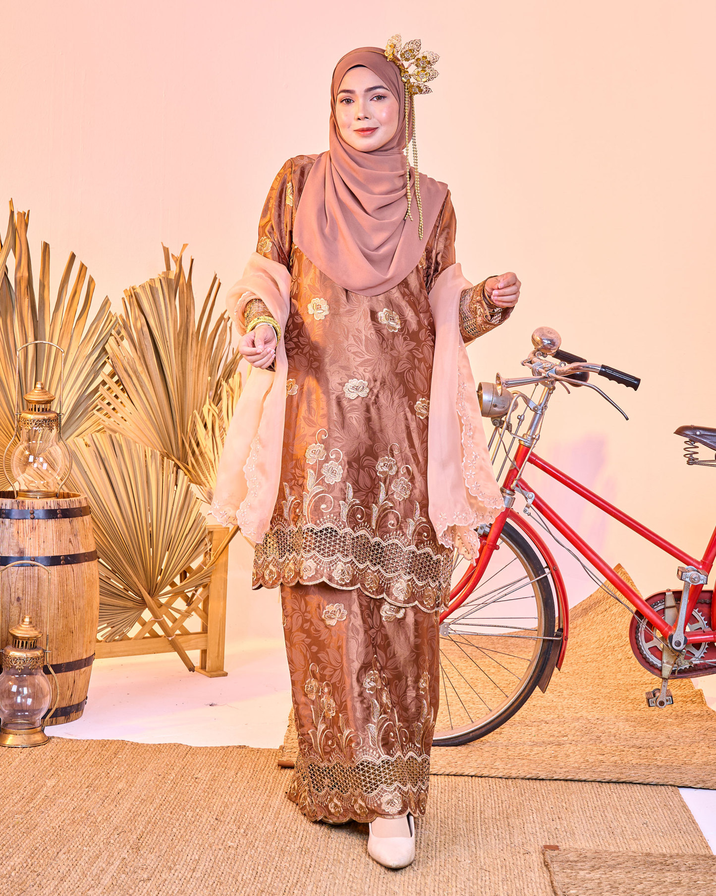 Baju Kurung Sulam Jacquard Akira Daisy