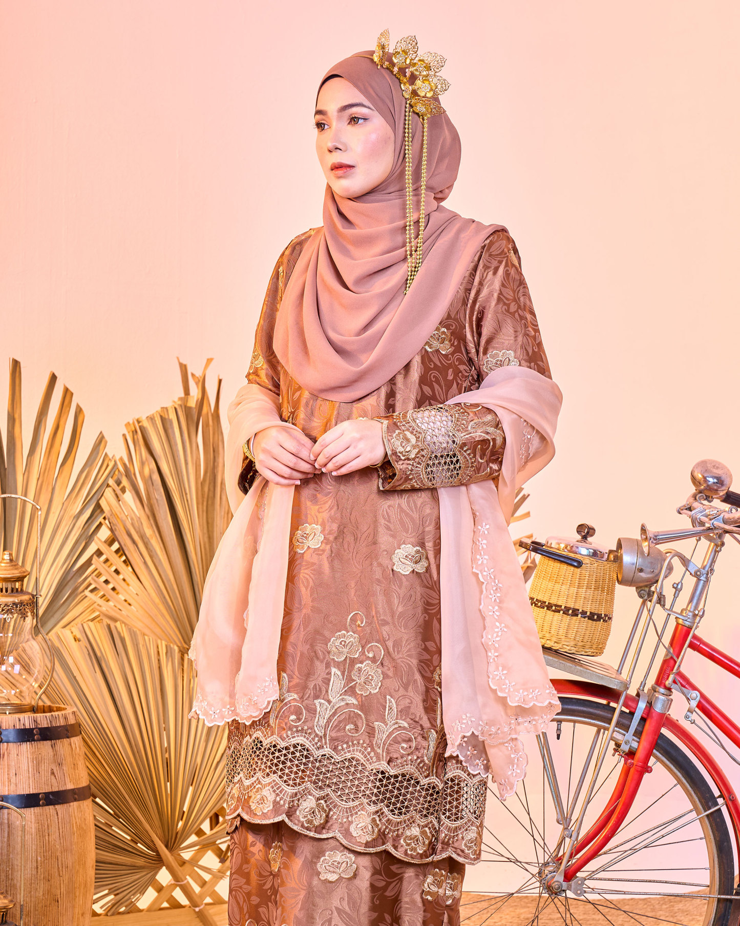 Baju Kurung Sulam Jacquard Akira Daisy