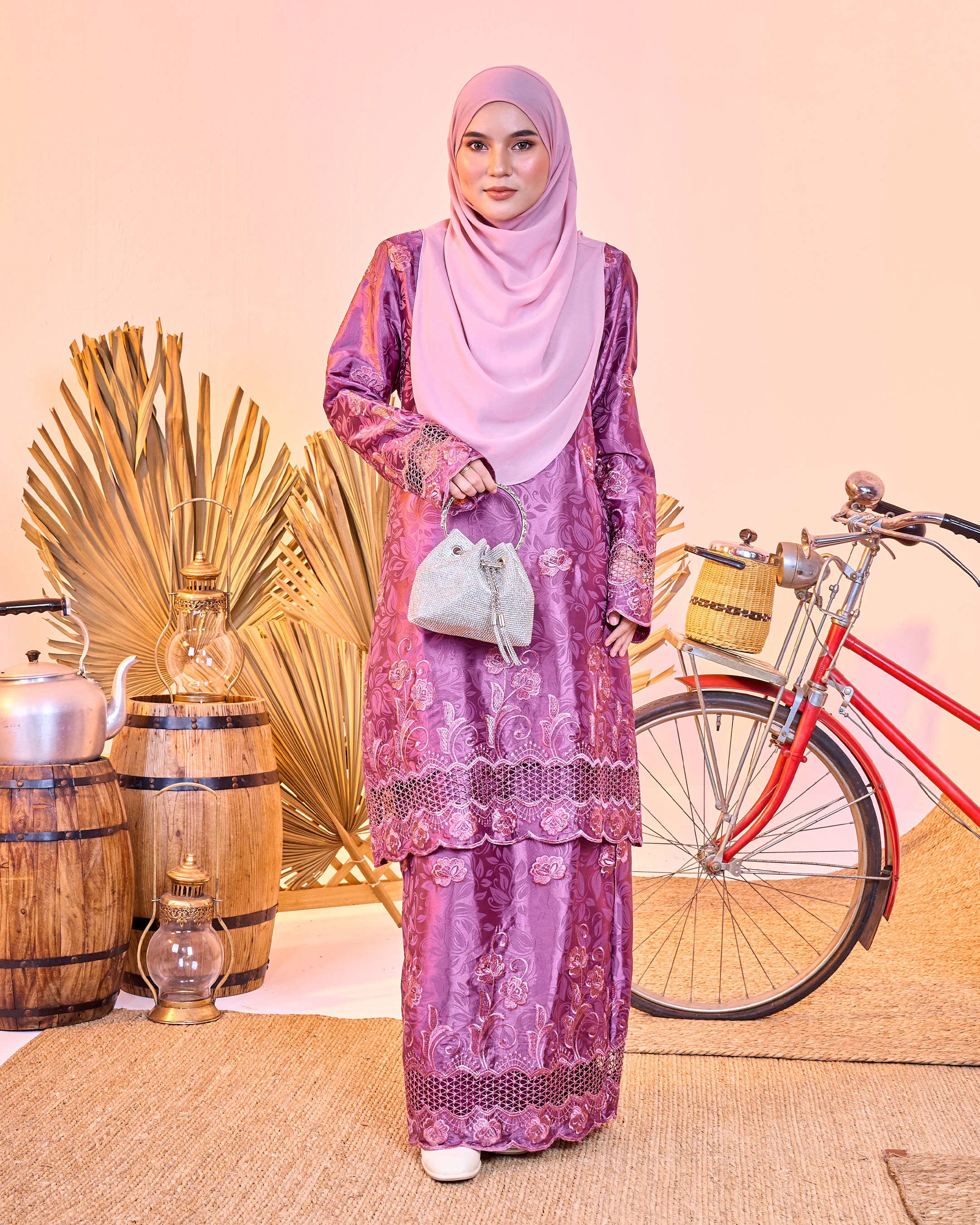 Baju Kurung Sulam Jacquard Akira Daisy