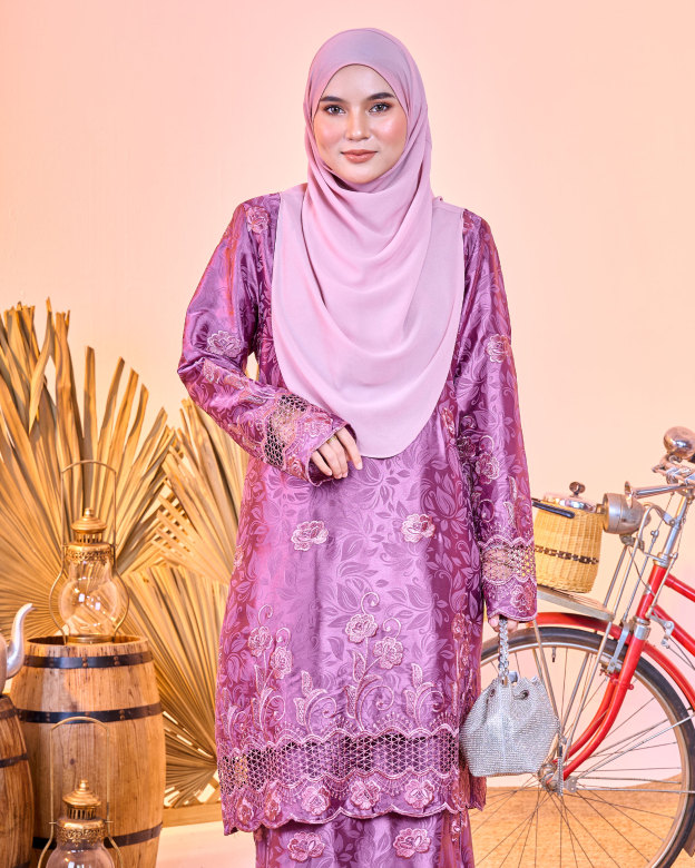 Baju Kurung Sulam Jacquard Akira Daisy