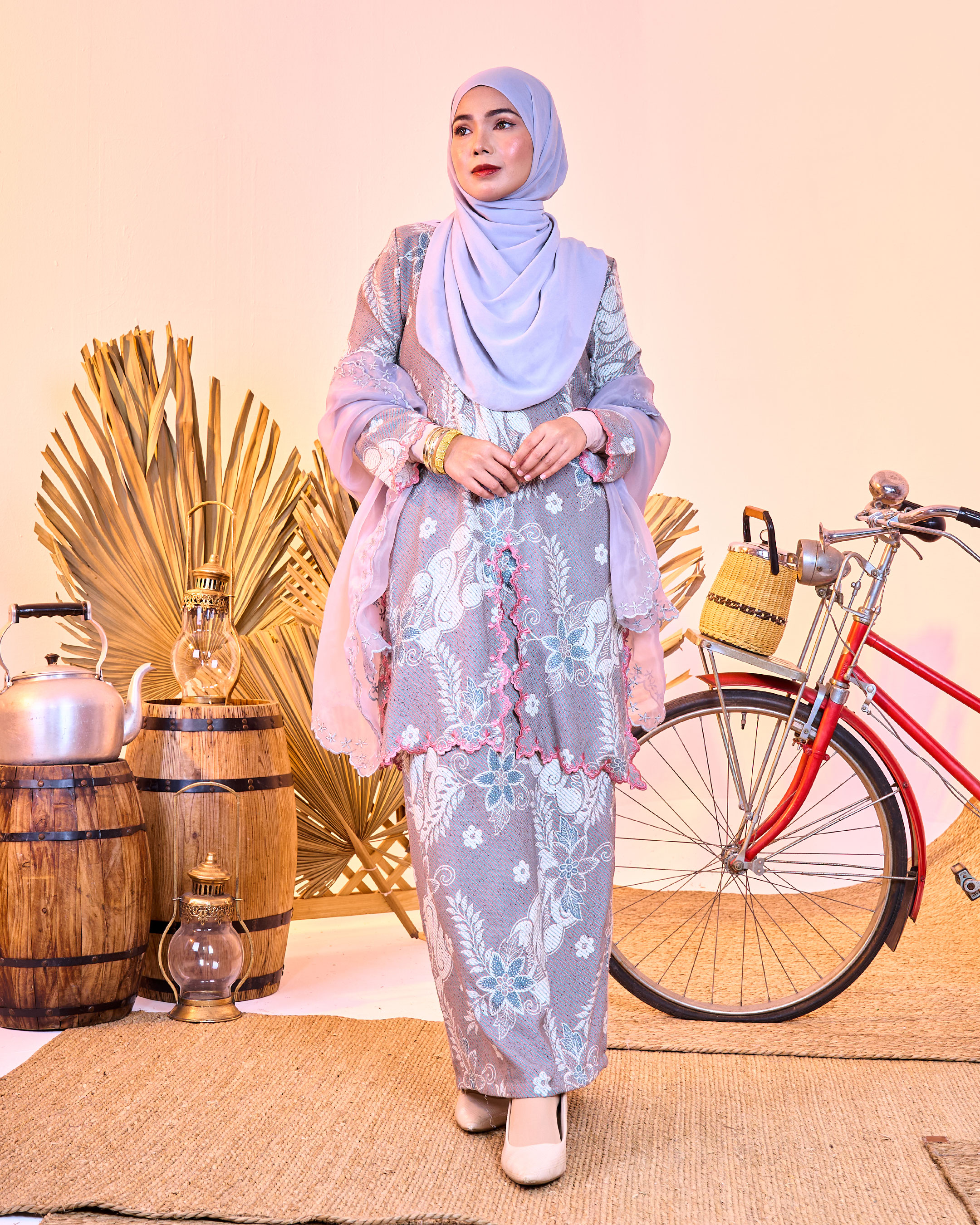 Baju Kurung Sulam Batik Alora