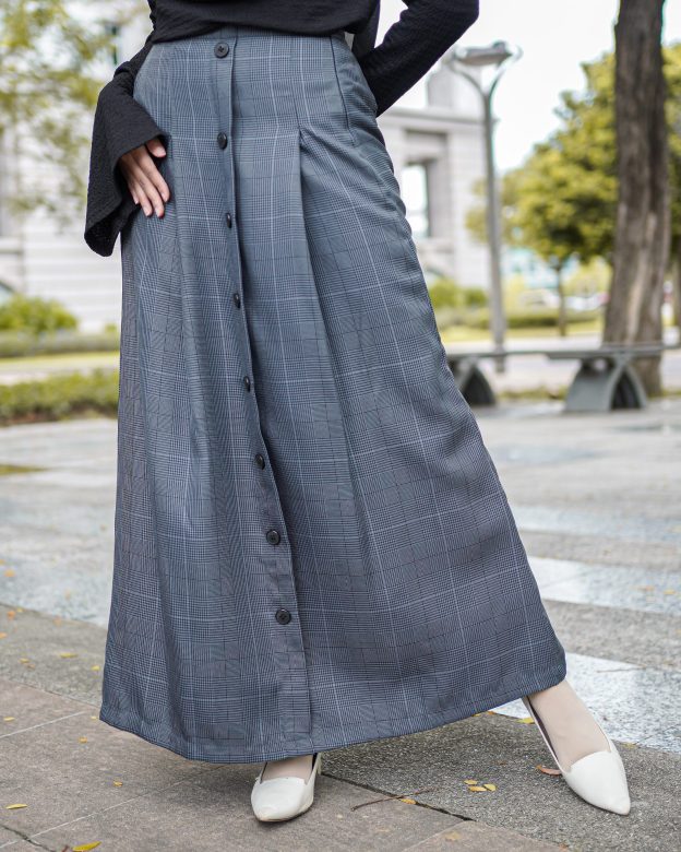 Skirt Button Karina Laluna X MCC - Anchor Grey
