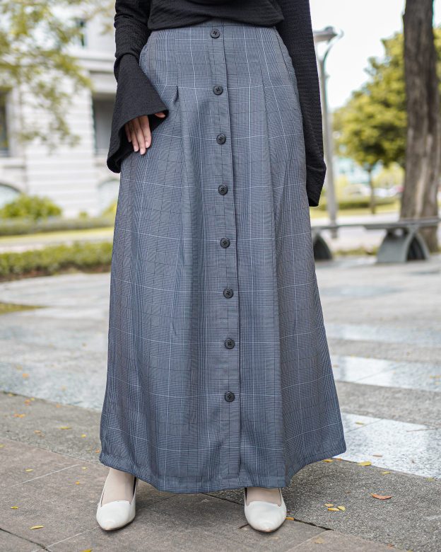 Skirt Button Karina Laluna X MCC - Anchor Grey