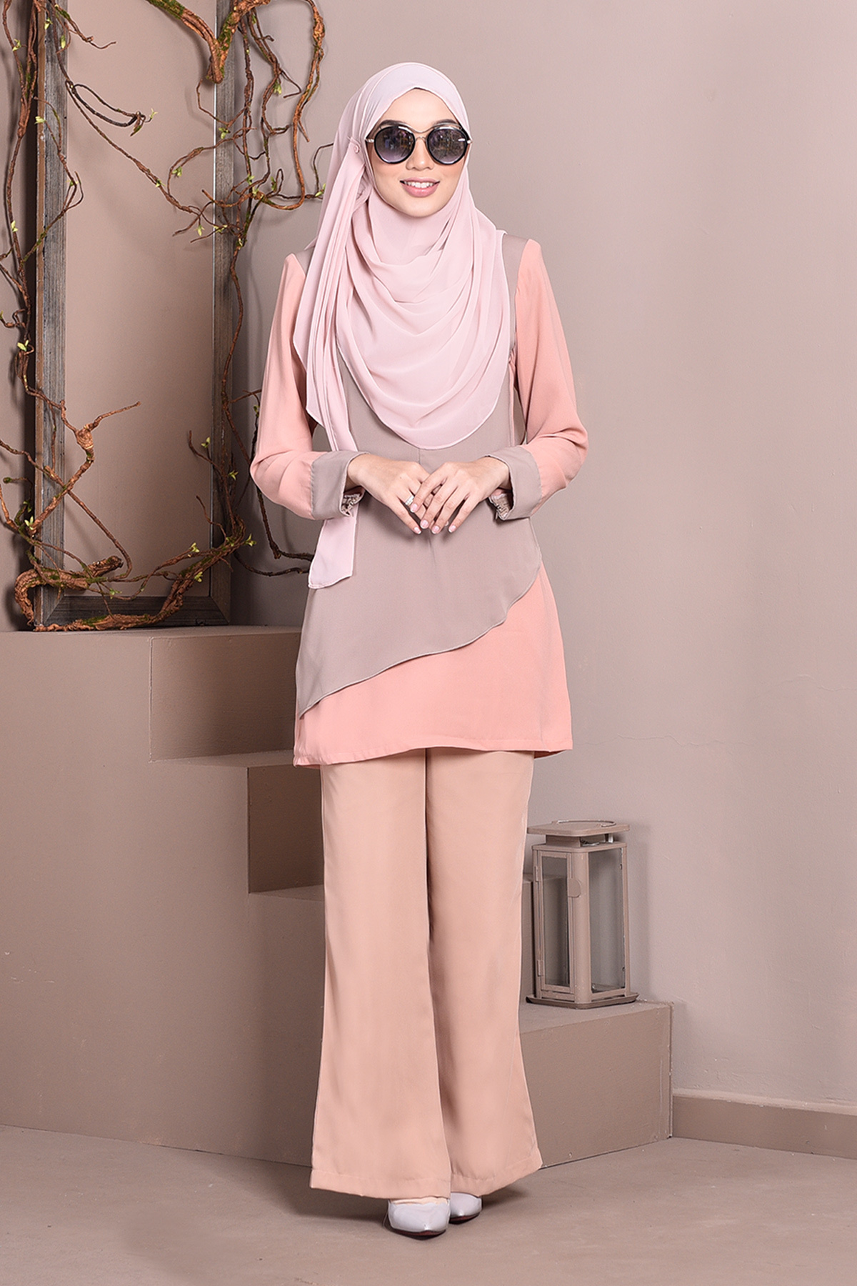 Palazzo Debbie - Salmon Brown