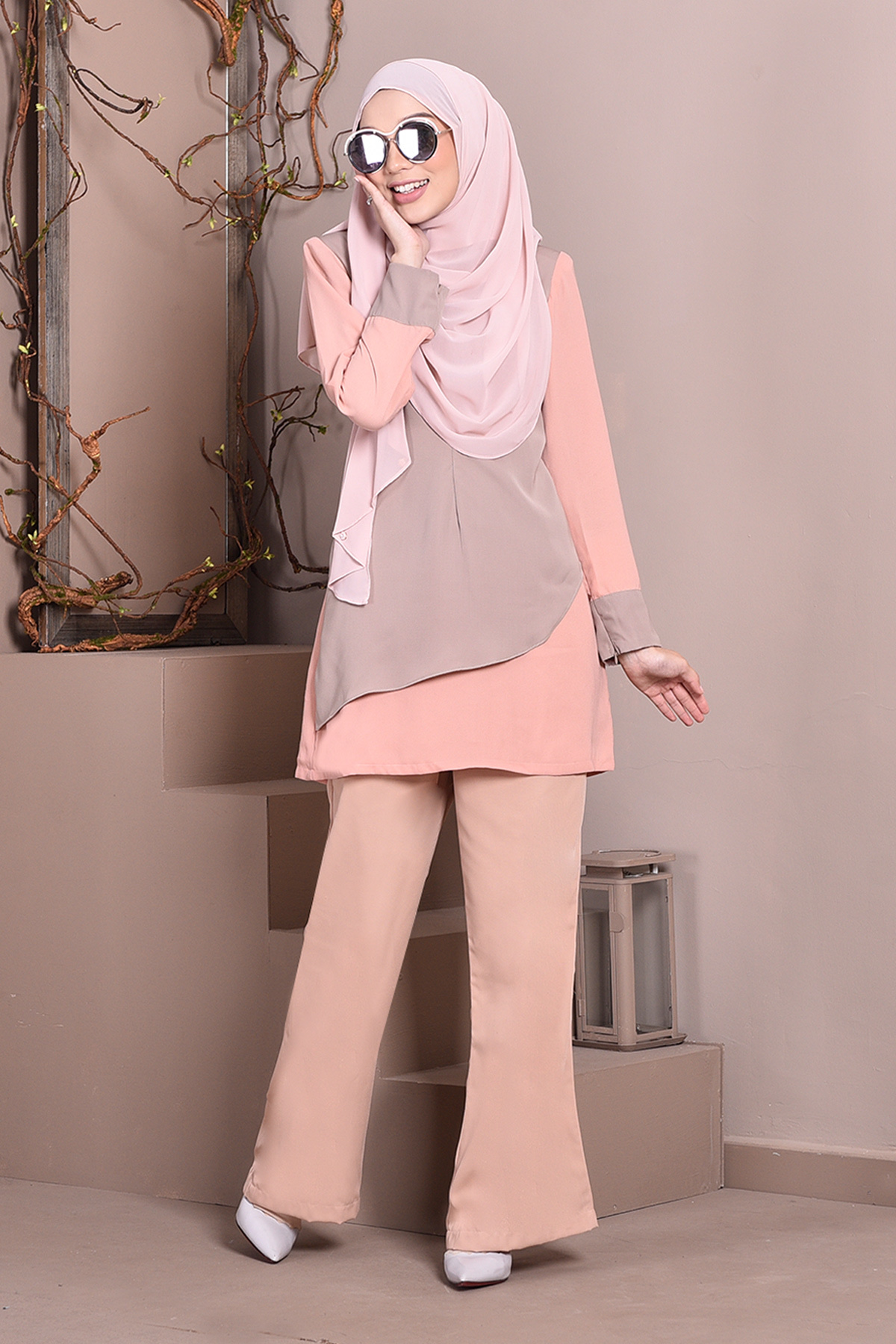 Palazzo Debbie - Salmon Brown