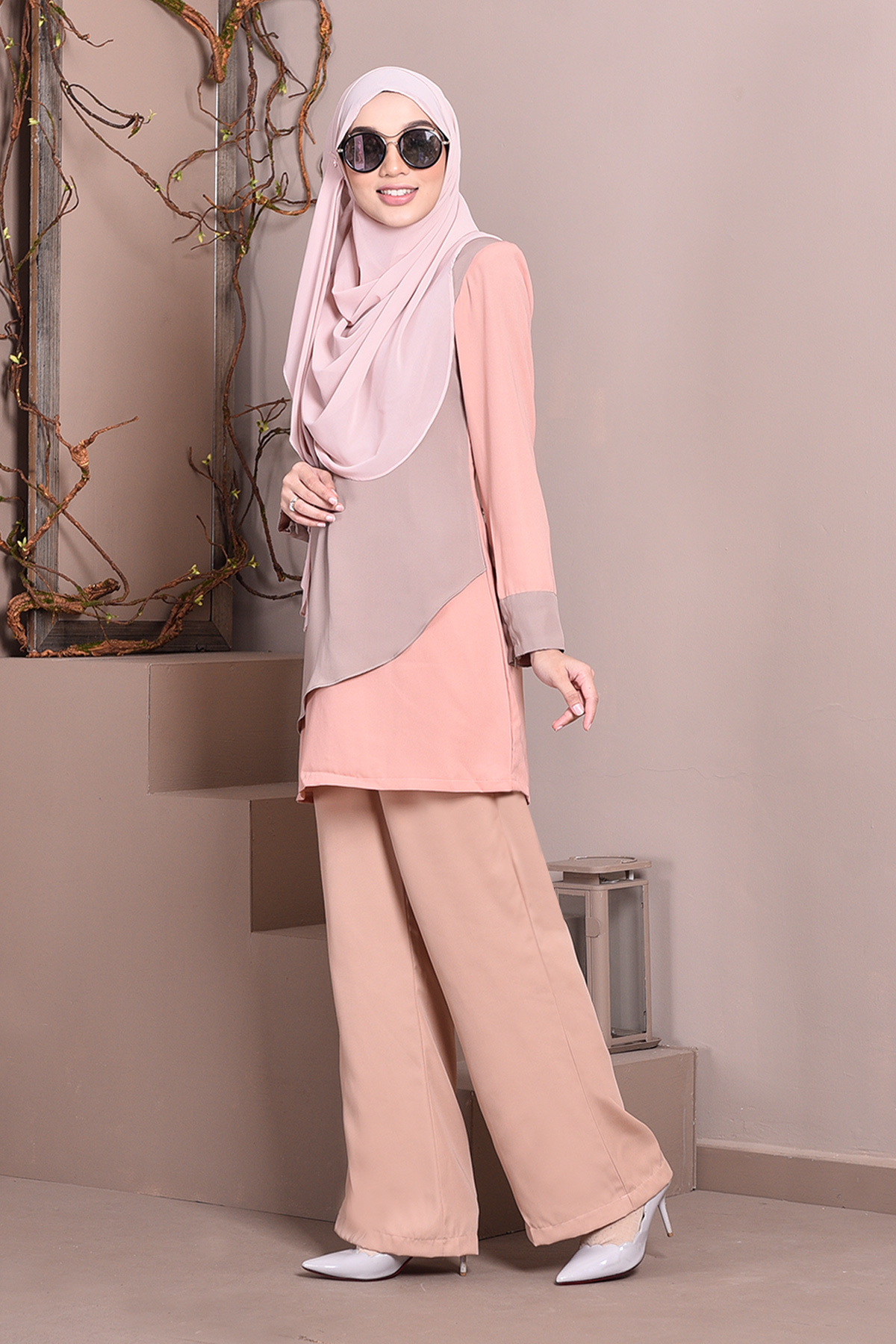 Palazzo Debbie - Salmon Brown