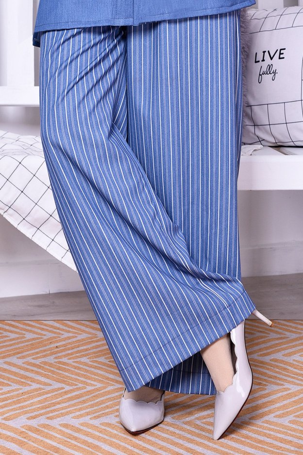 Palazzo Denim Dian - Rinse Blue
