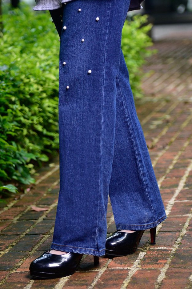 Pants Jeans Denim Diya Pearl - Bleach Blue