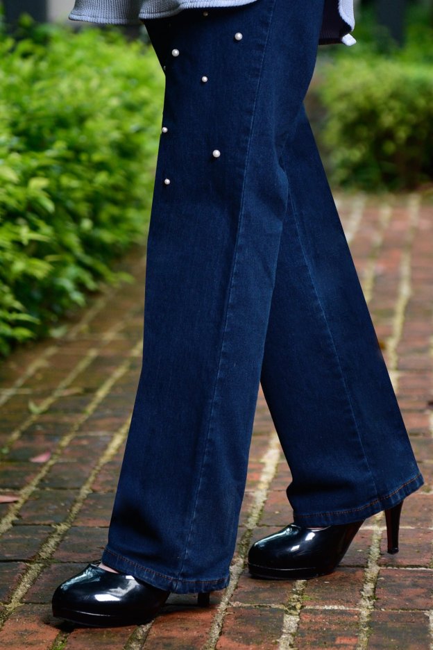 Pants Jeans Denim Diya Pearl - Flame Blue