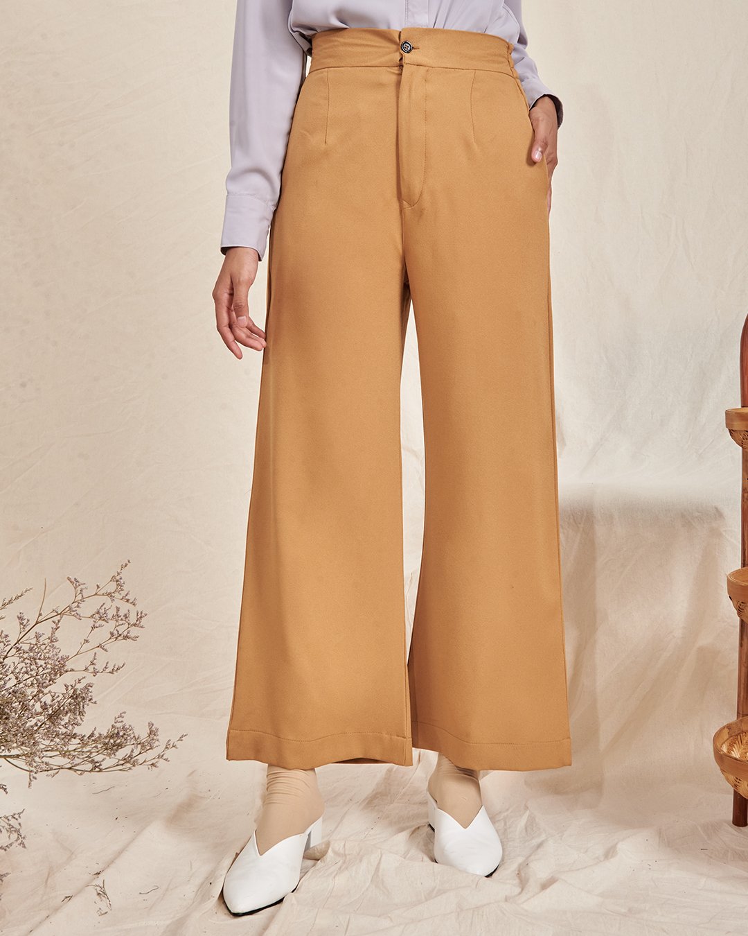 Pants Straight Leg Diana - Honey Mustard