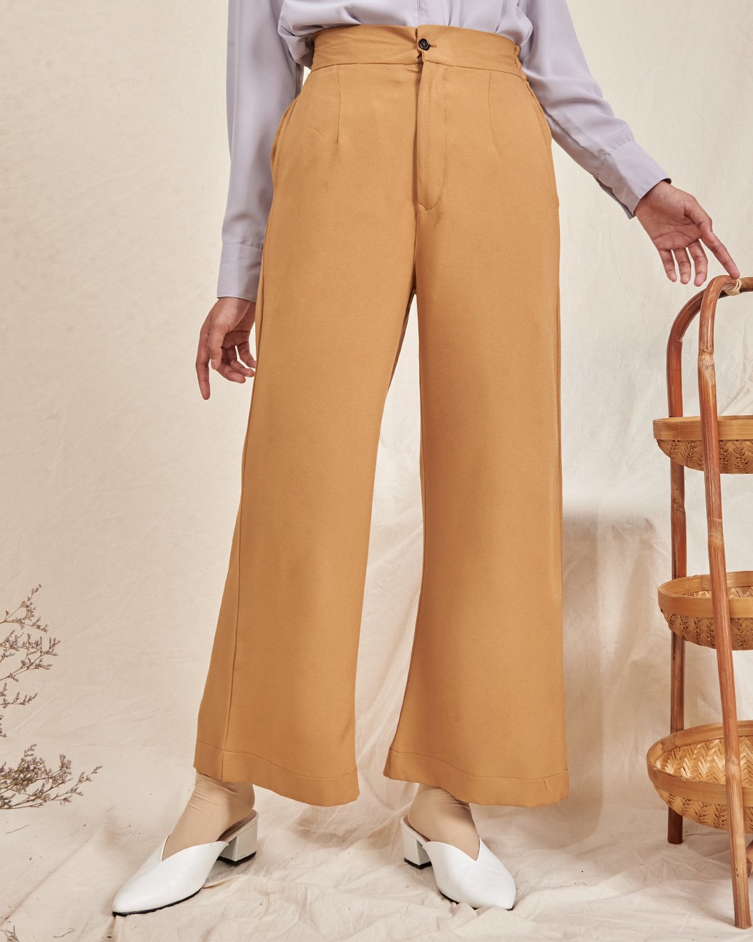 Pants Straight Leg Diana - Honey Mustard