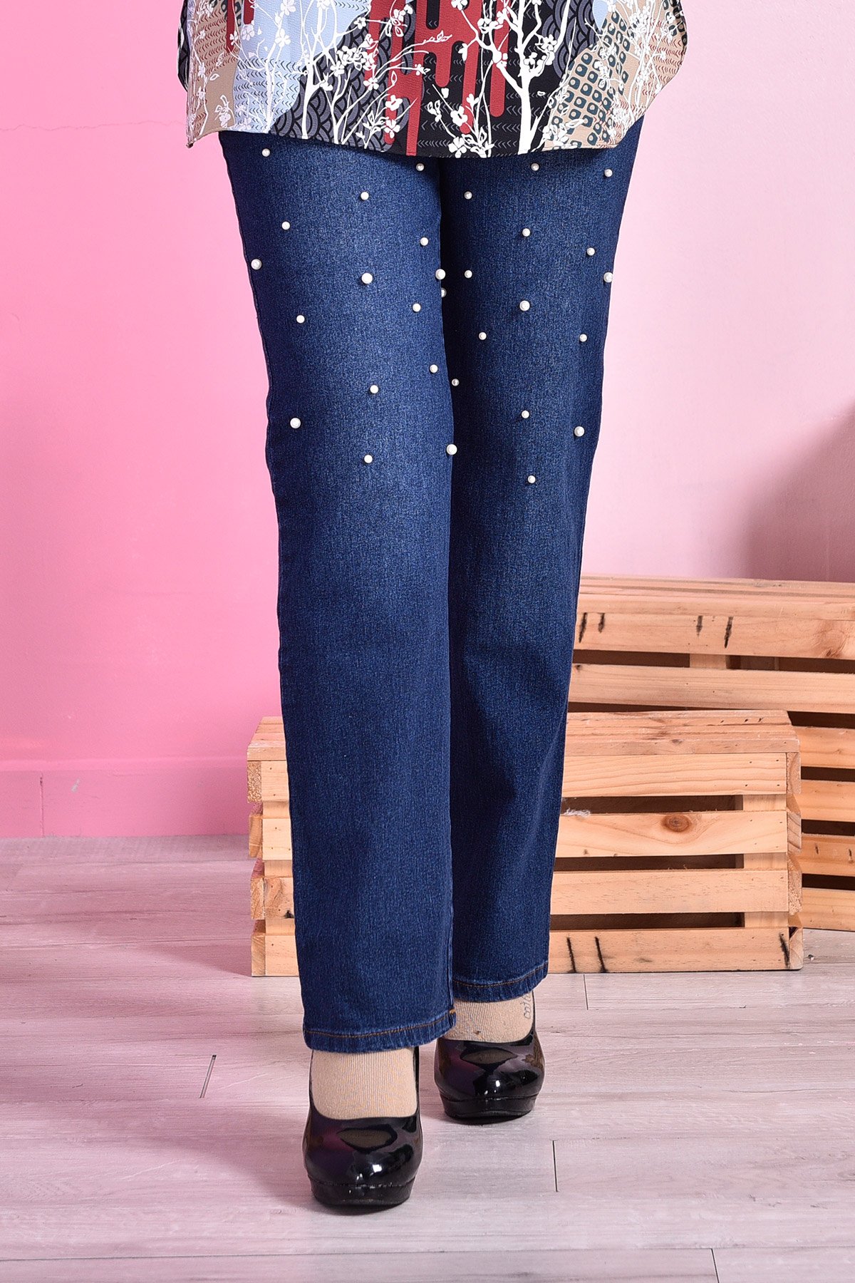 Pants Jeans Denim Diya Pearl - Flame Blue