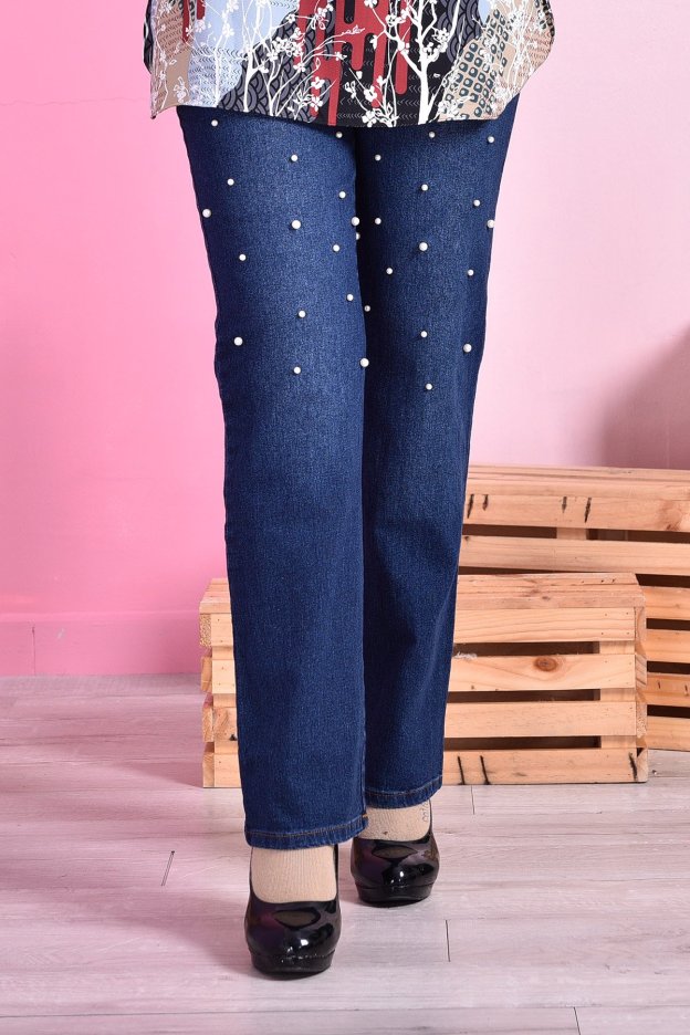 Pants Jeans Denim Diya Pearl - Flame Blue