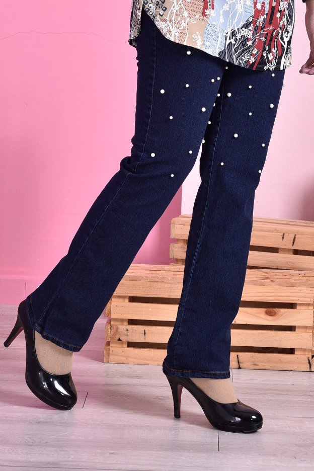 Pants Jeans Denim Diya Pearl - Inky Blue