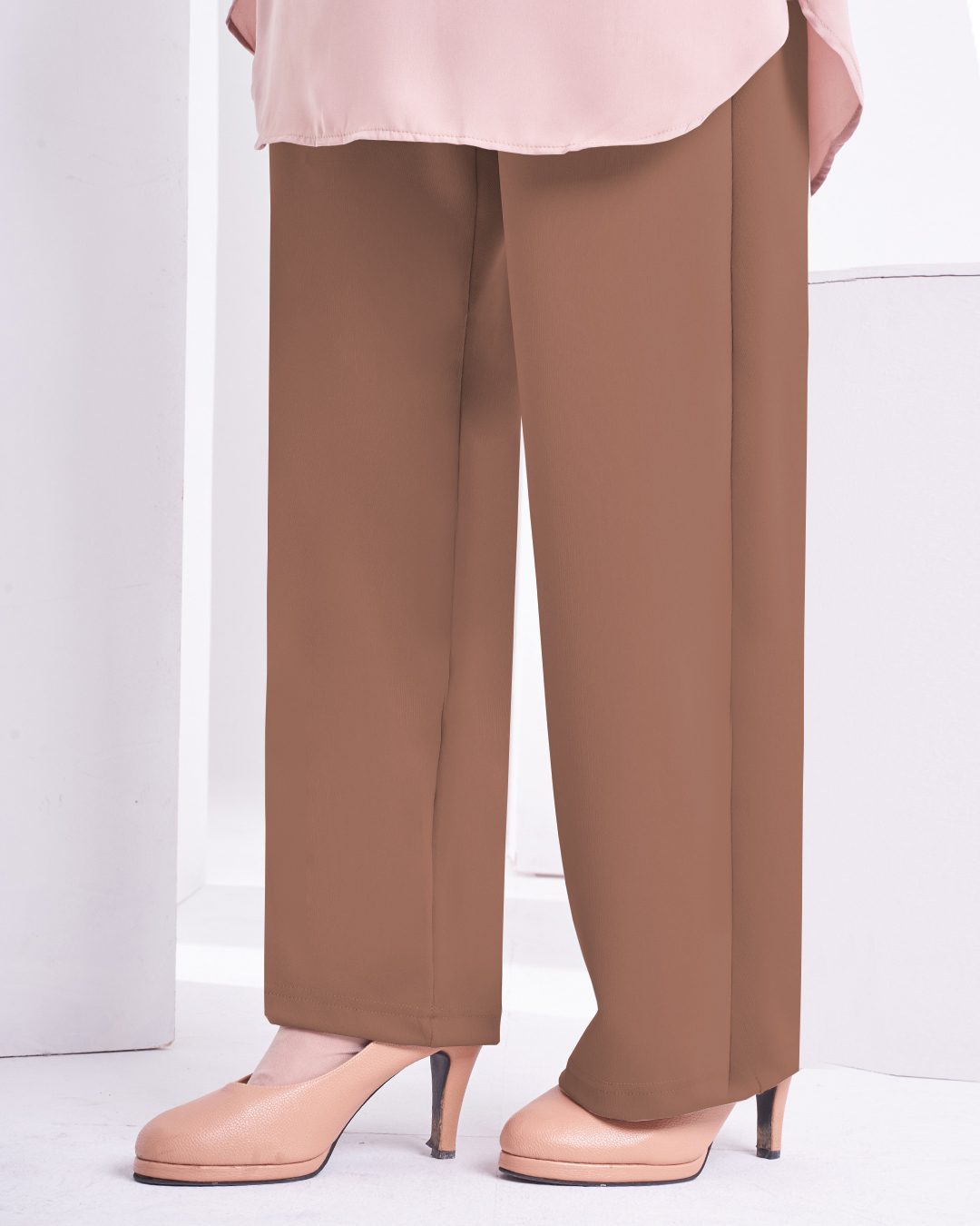 Pants Ironless Hadiya - Peanut Brown