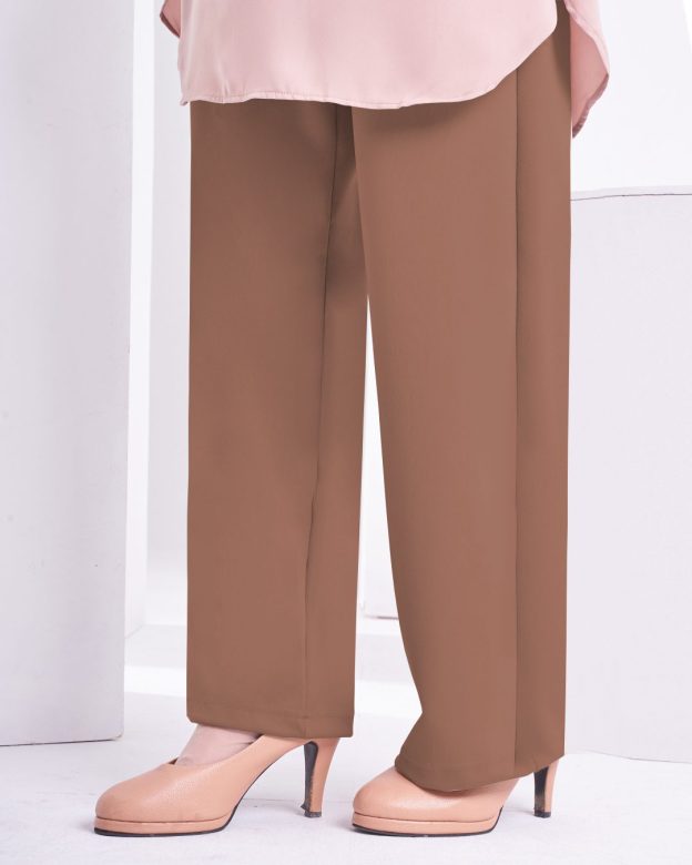 Pants Ironless Hadiya - Peanut Brown