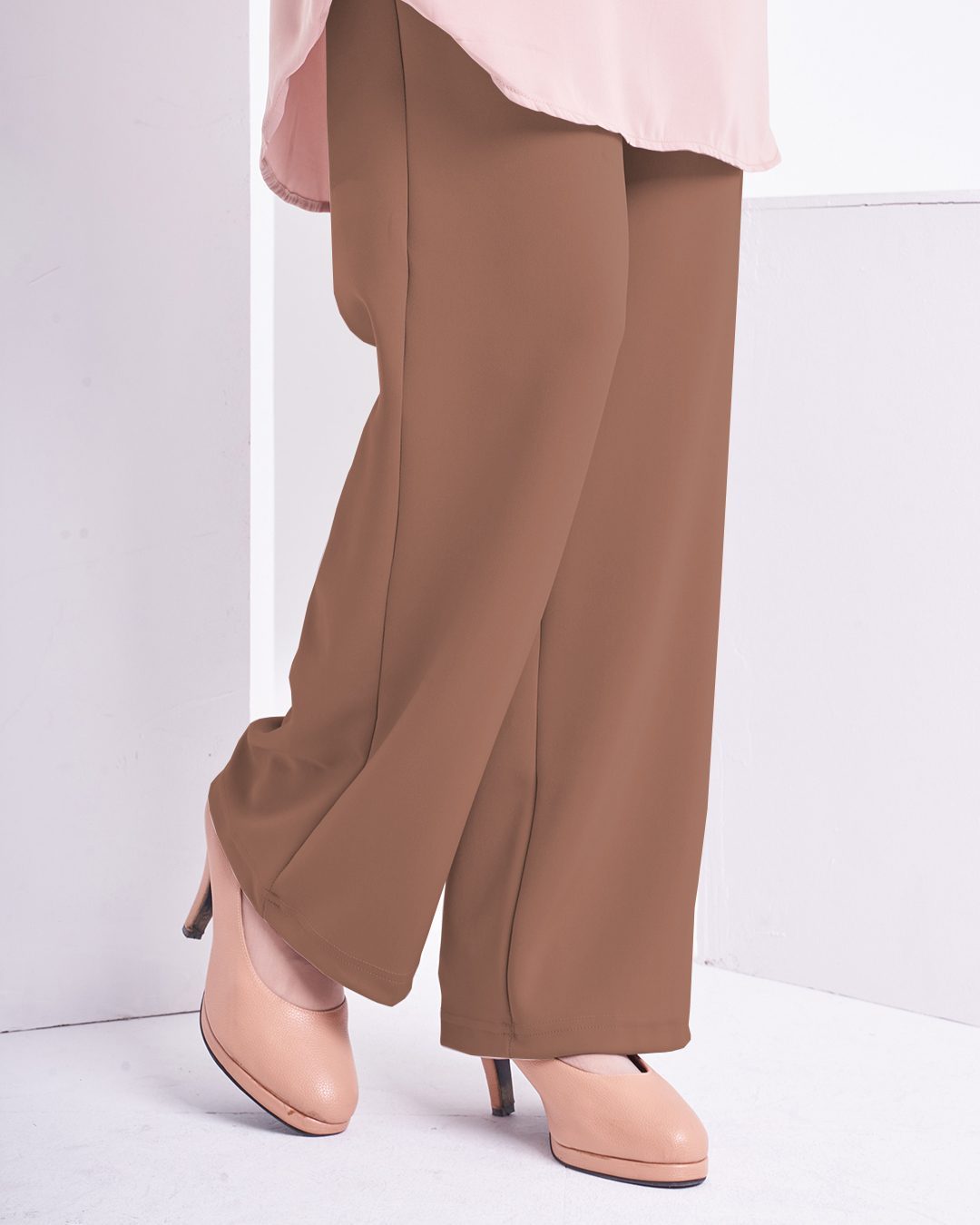 Pants Ironless Hadiya - Peanut Brown