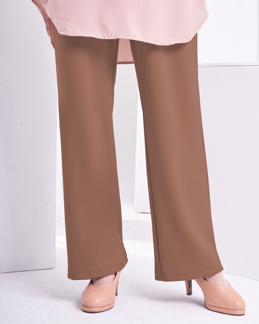 Pants Ironless Hadiya - Peanut Brown