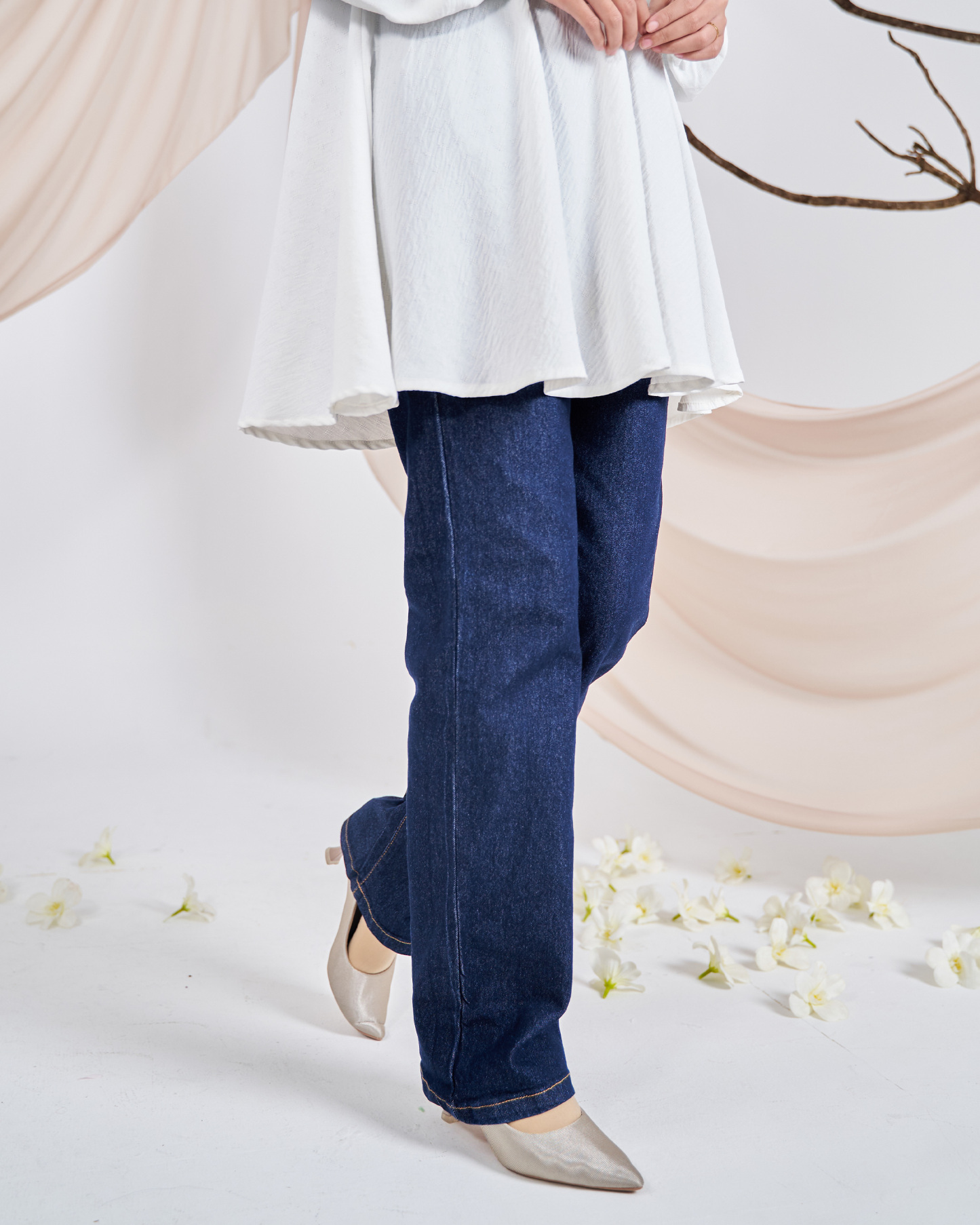 Pants Jeans Denim Della - Inky Blue