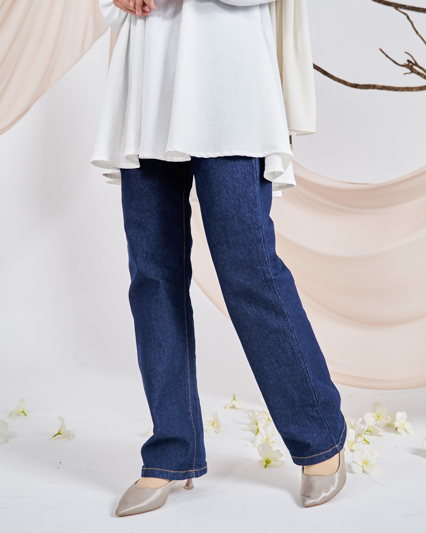 Pants Jeans Denim Della - Inky Blue