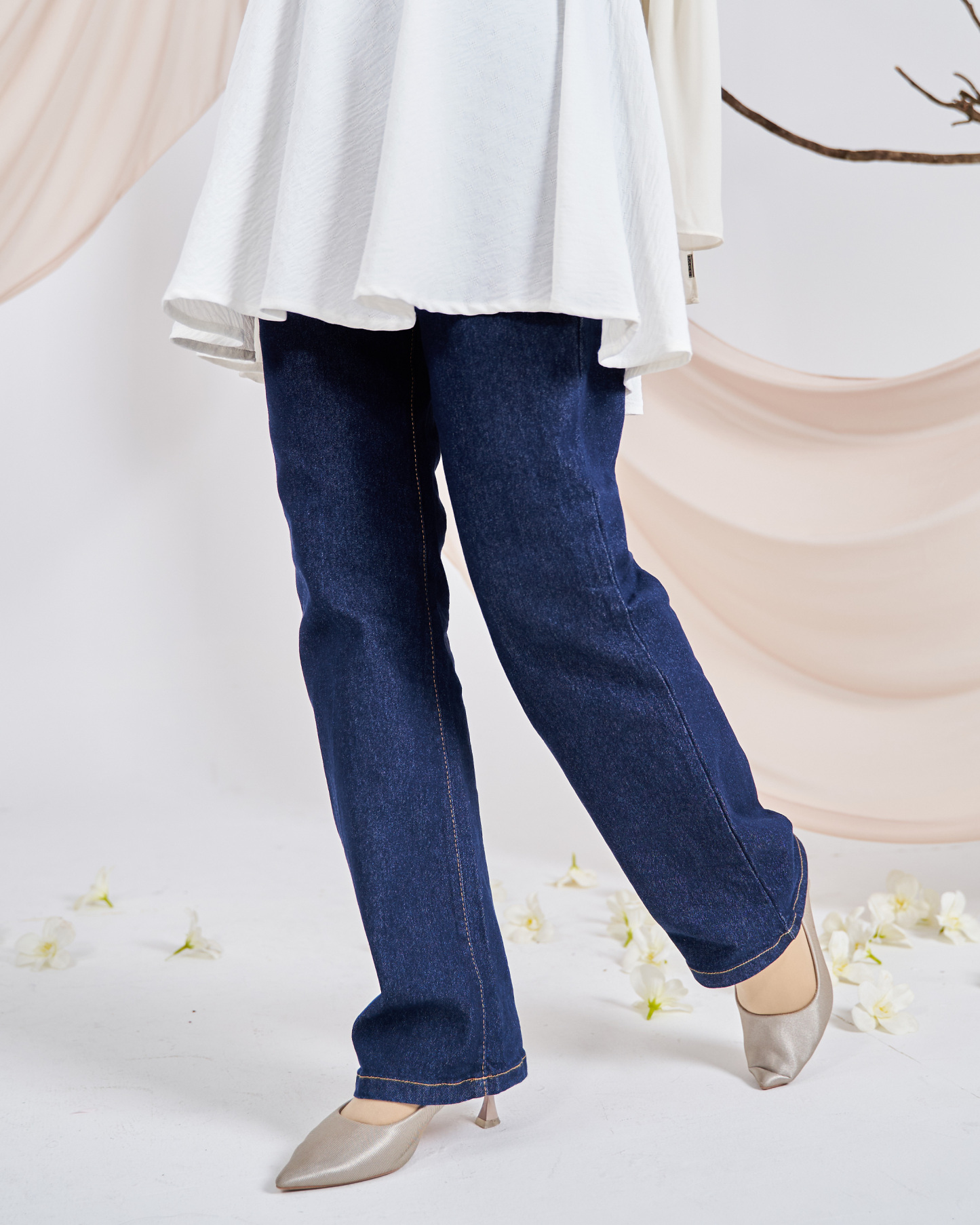 Pants Jeans Denim Della - Inky Blue