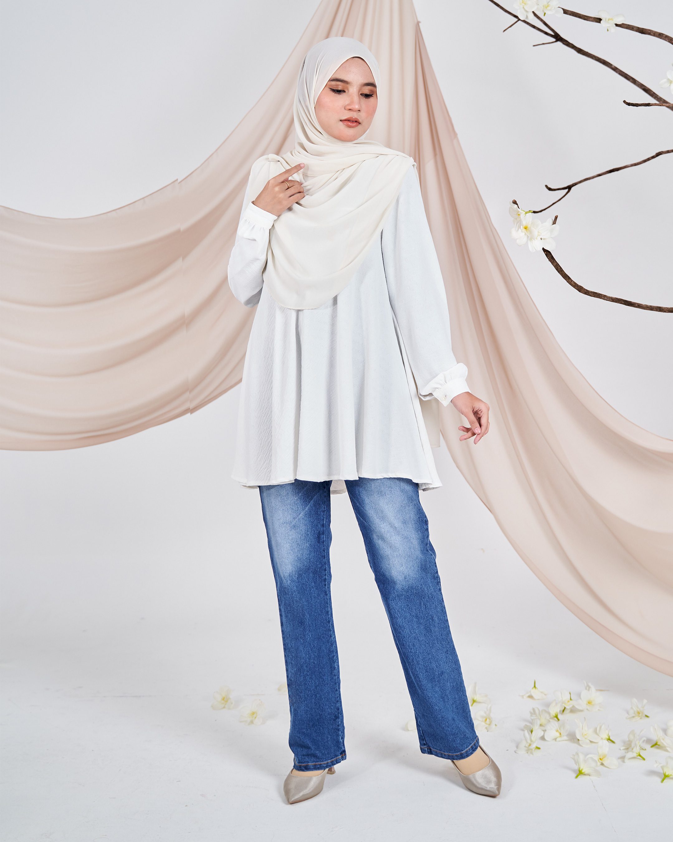 Pants Jeans Denim Dezzy - Blue Spray