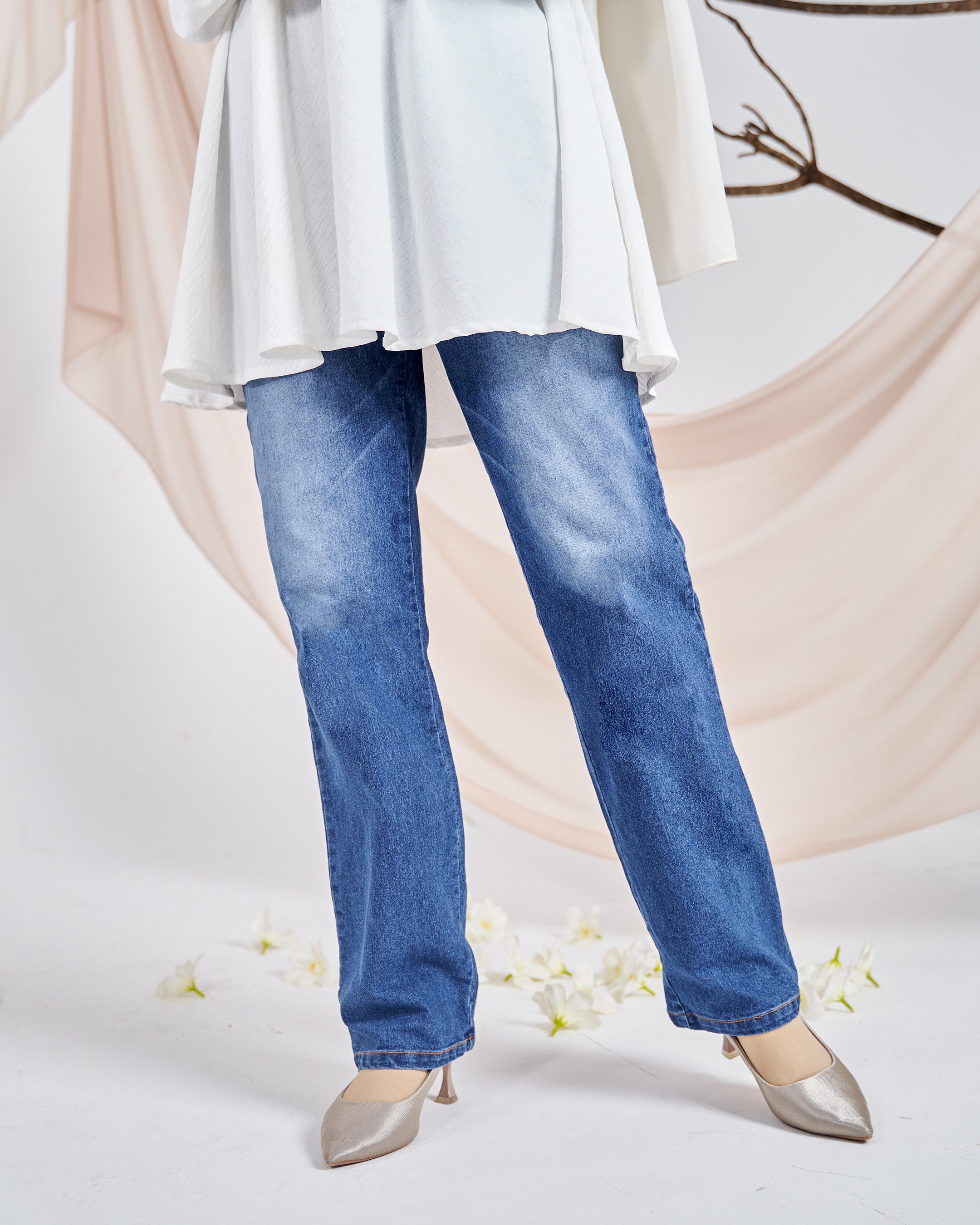 Pants Jeans Denim Dezzy - Blue Spray