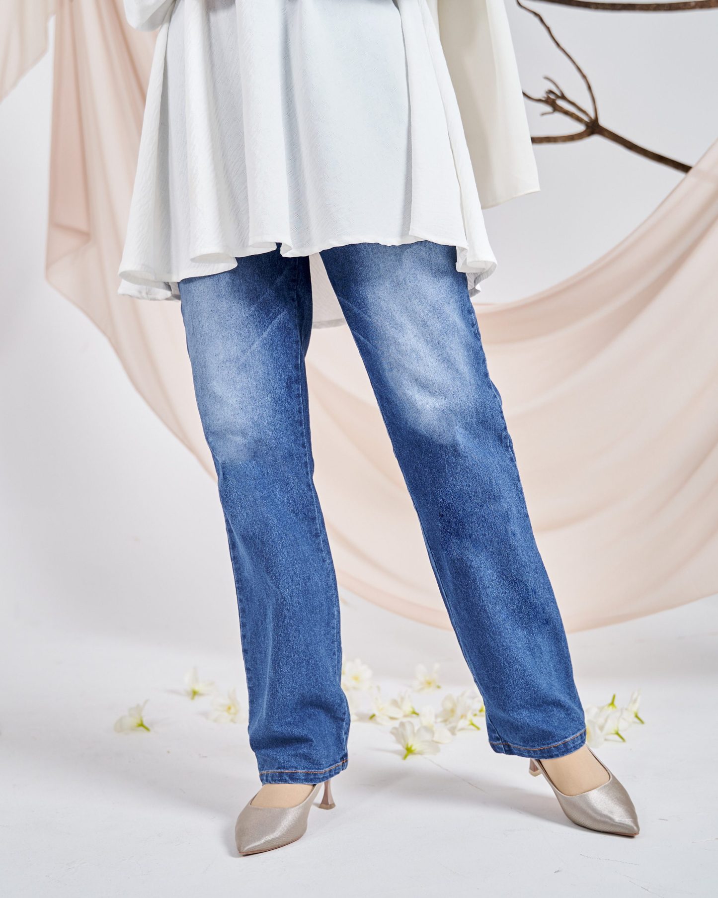 Pants Jeans Denim Dezzy - Blue Spray