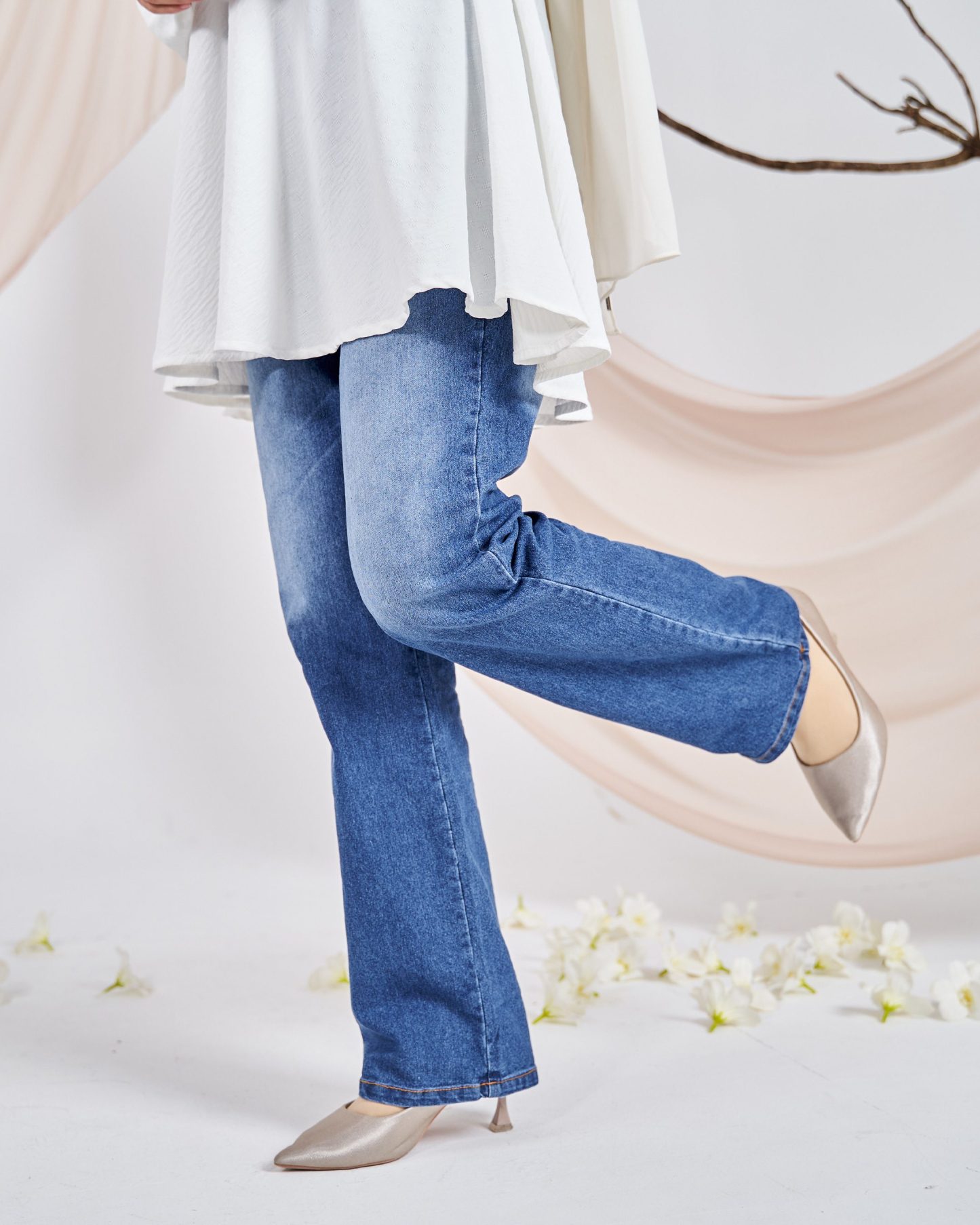 Pants Jeans Denim Dezzy - Blue Spray
