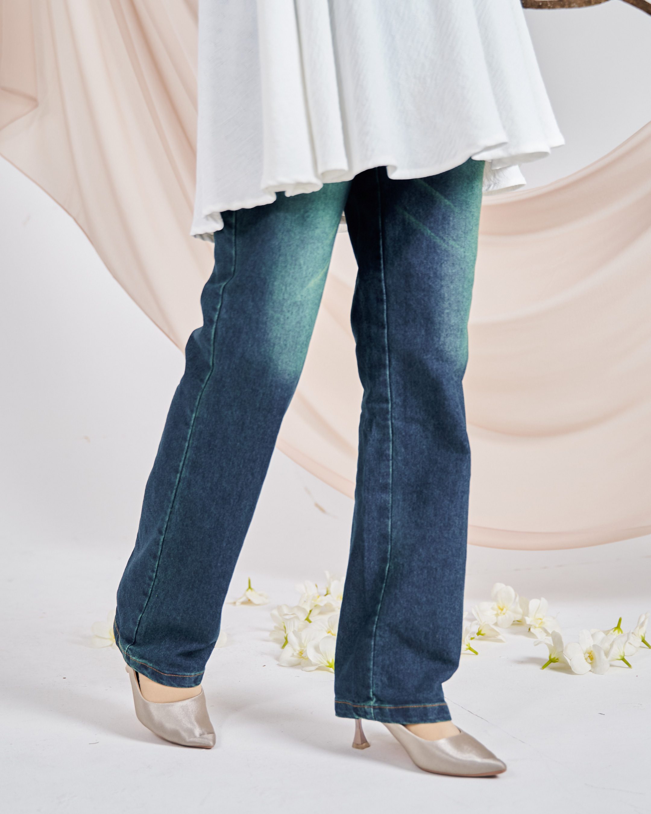 Pants Jeans Denim Dezzy - Fade Moss